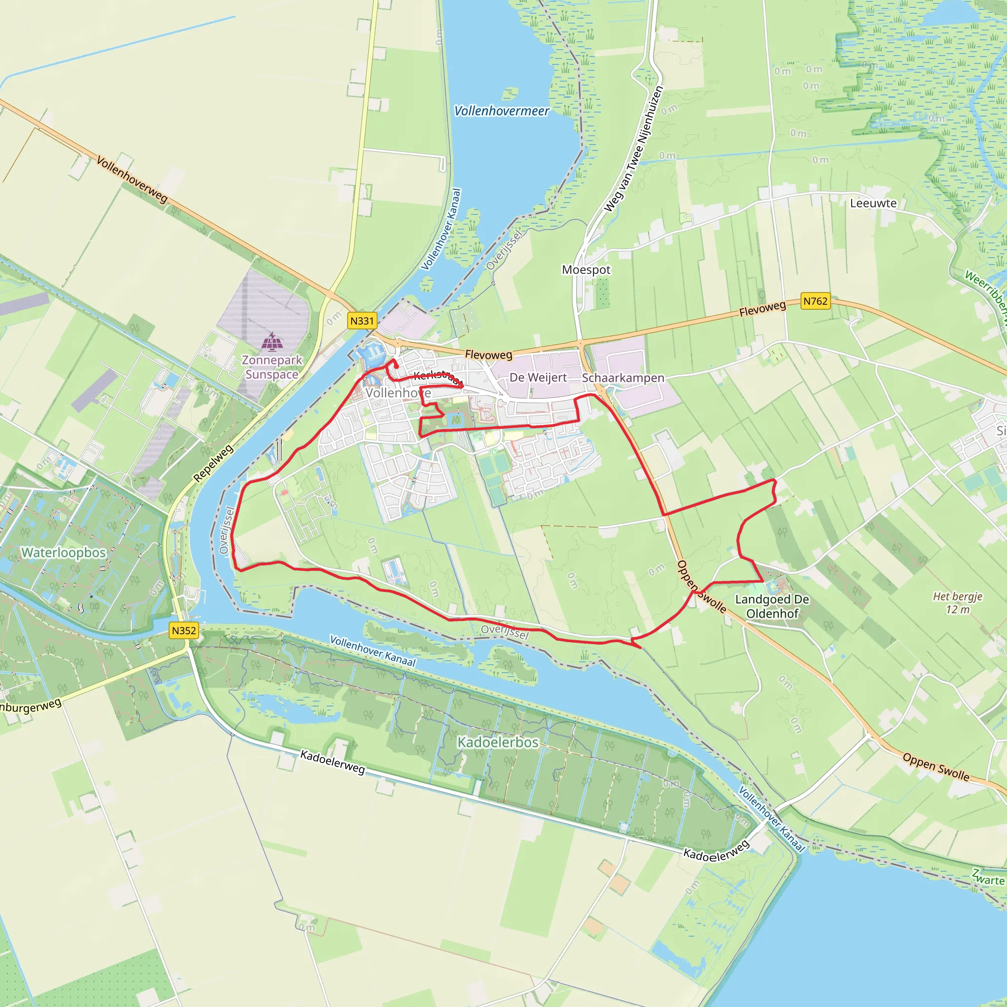 Binnenhaven via WaterReijkpad and Christoffelpad Loop mobile static map