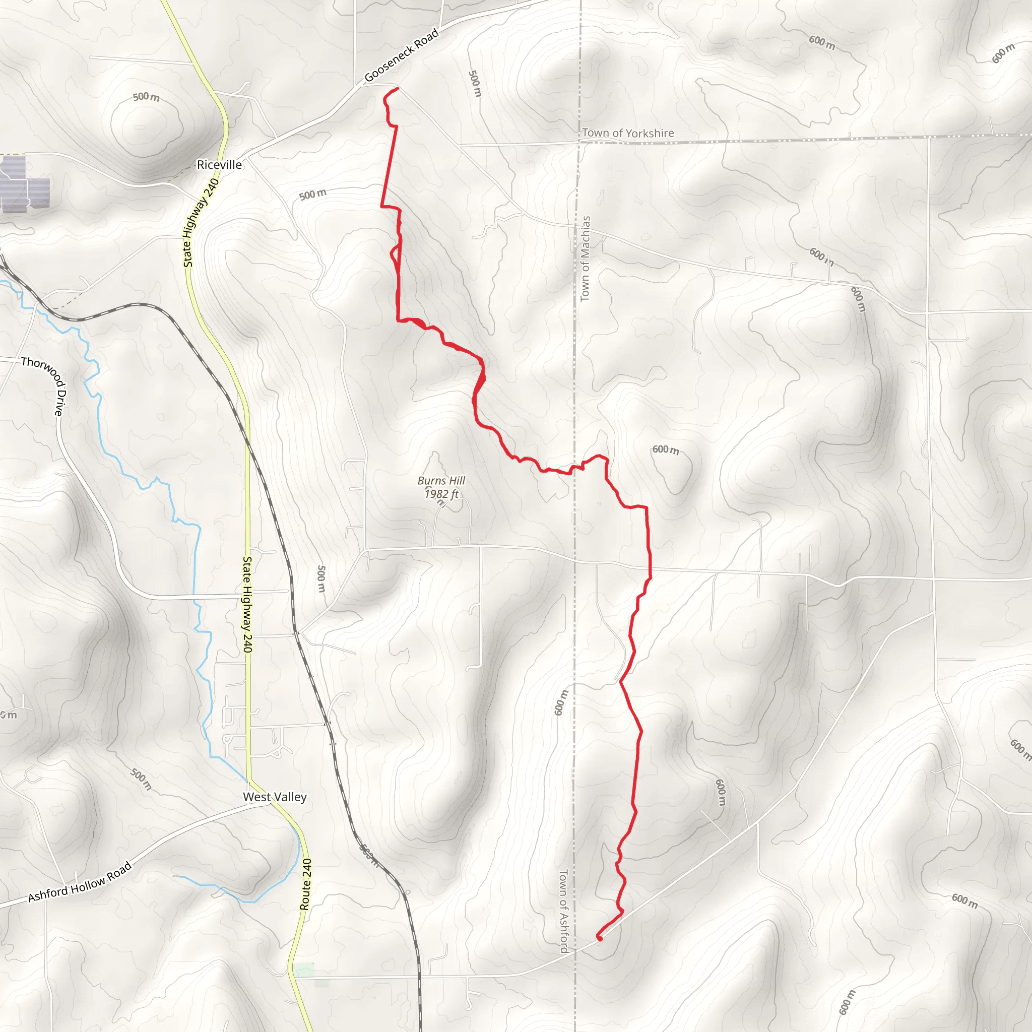 Roszyk Hill Road Trail mobile static map