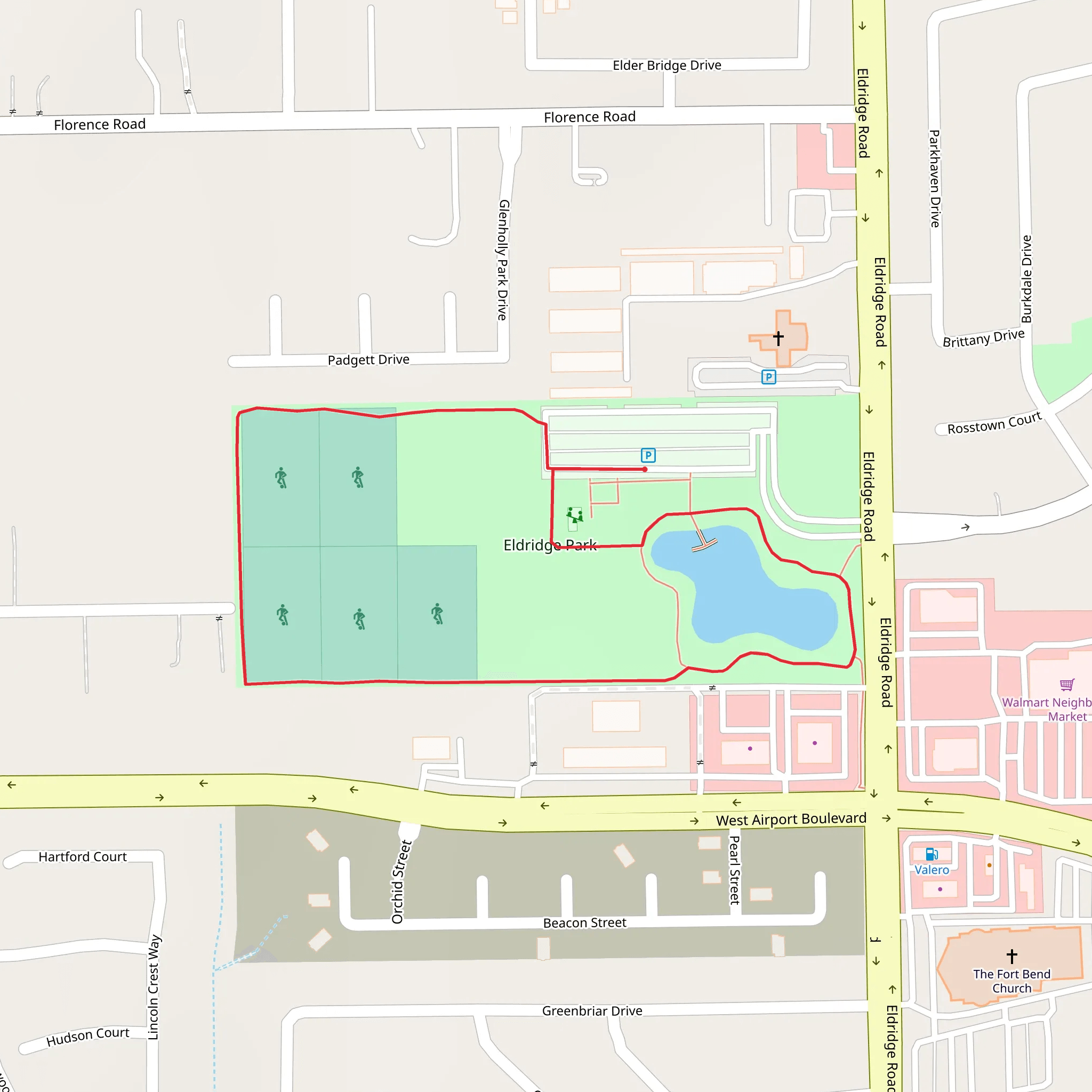 Eldridge Park Loop mobile static map