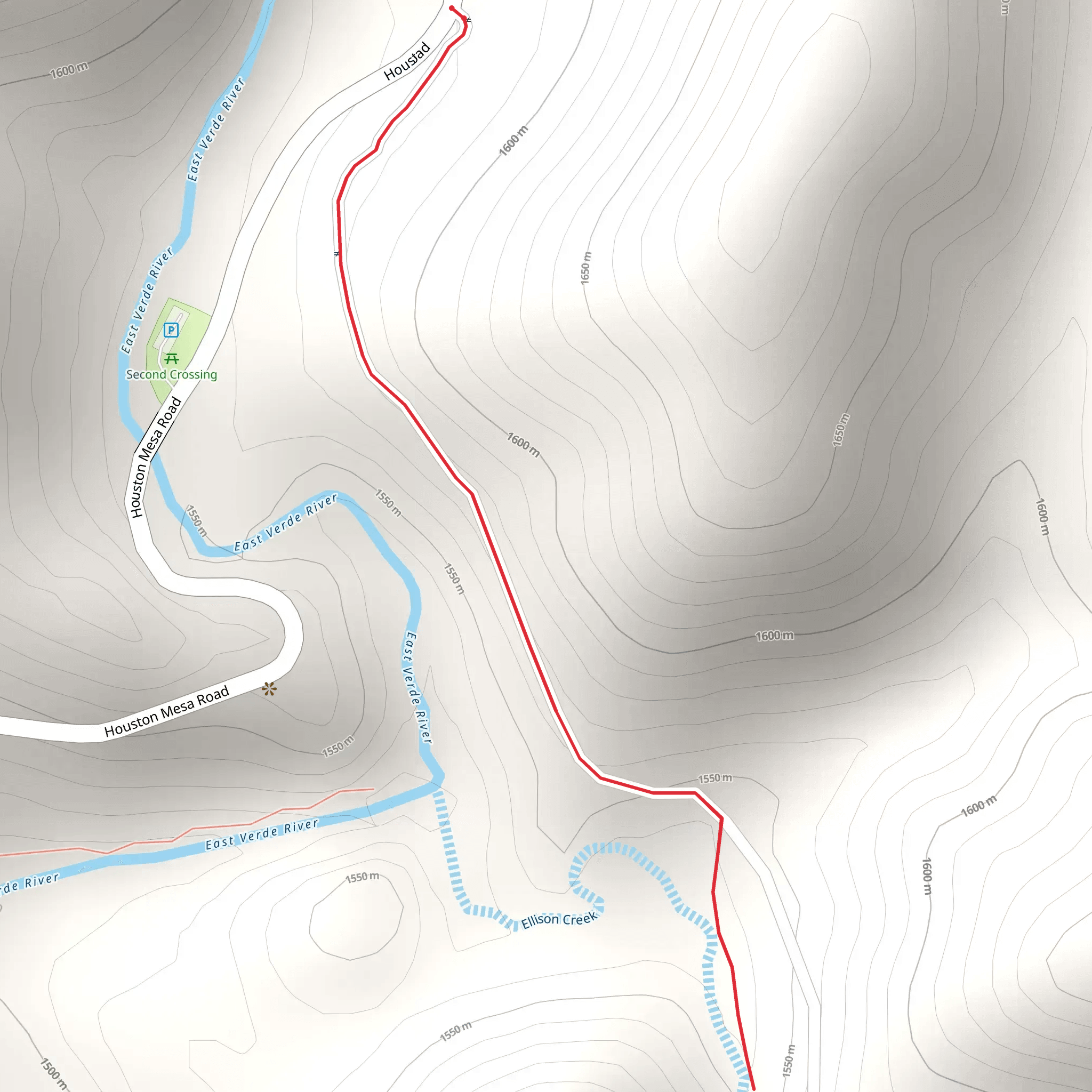 Ellison Creek Walkalong mobile static map