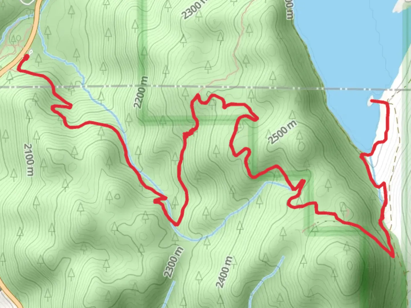An image depicting the trail Marlette Lake via Marlette Creek Trail and its surrounding area.