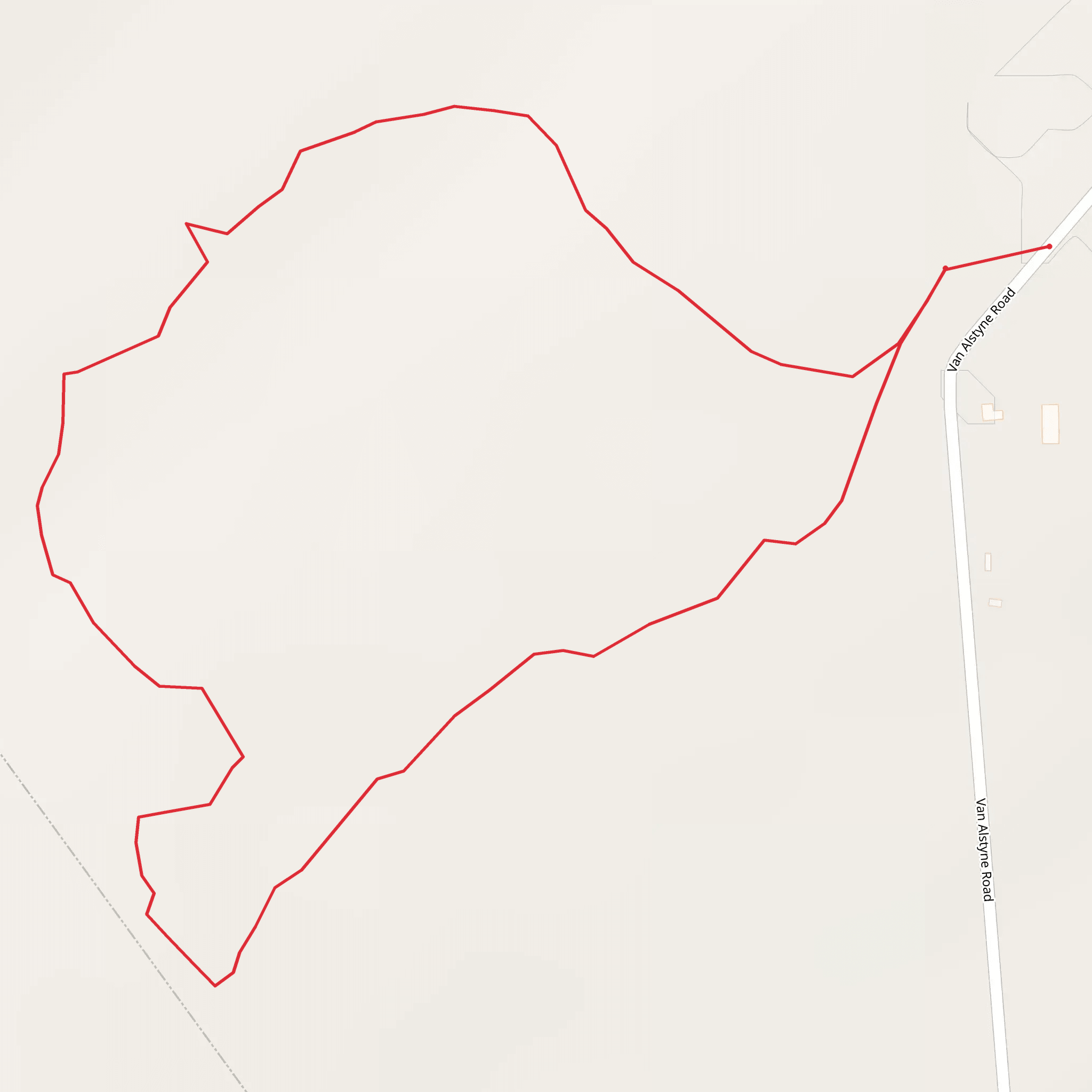Van Alstyne Road Loop mobile static map