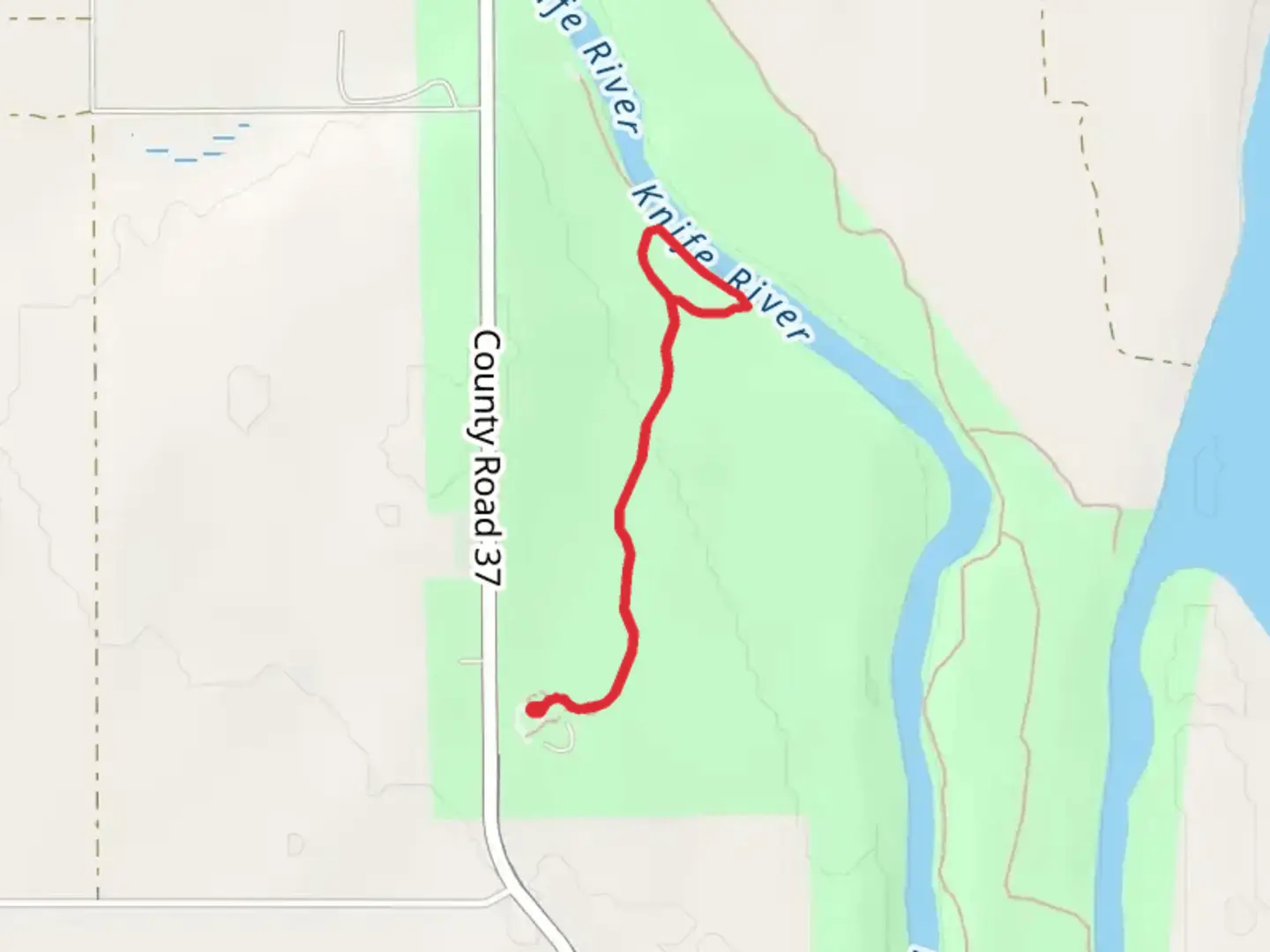 An image depicting the trail Village Loop Trail and its surrounding area.