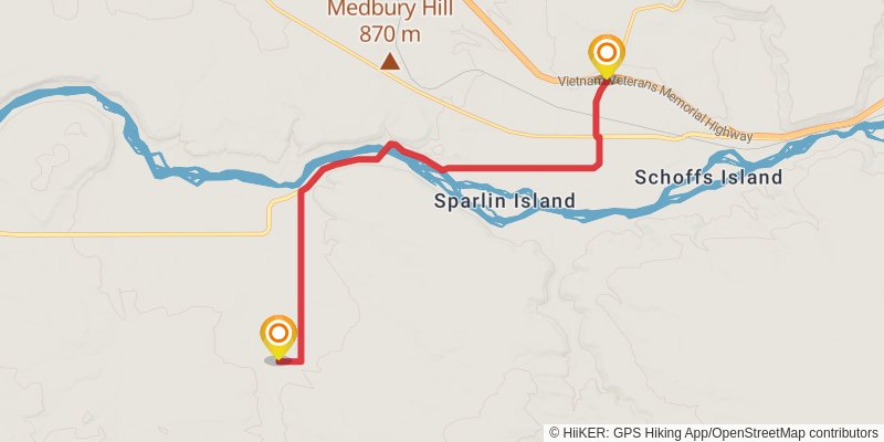Idaho Centennial Trail stage 7 Map