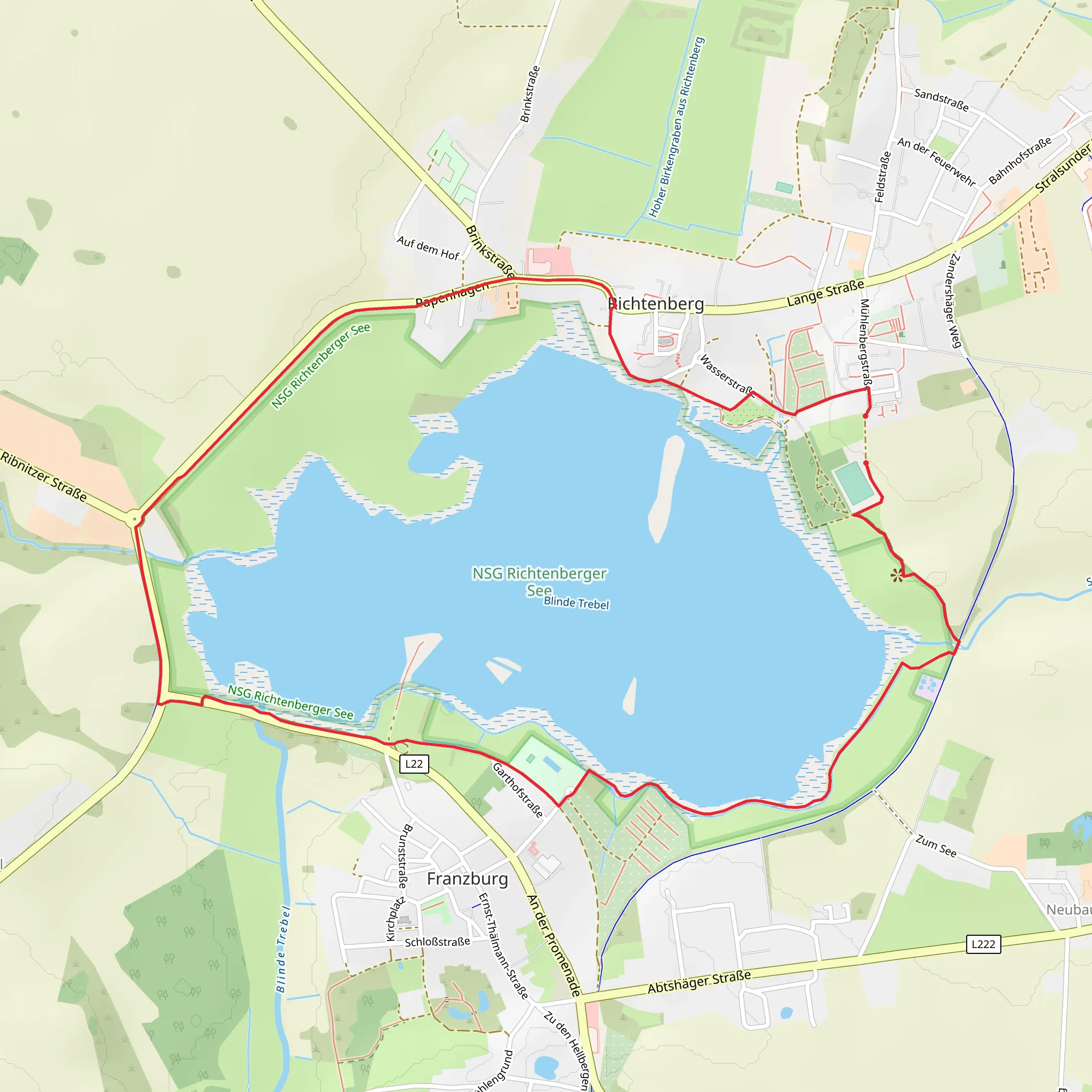 Richtenberger See Loop mobile static map