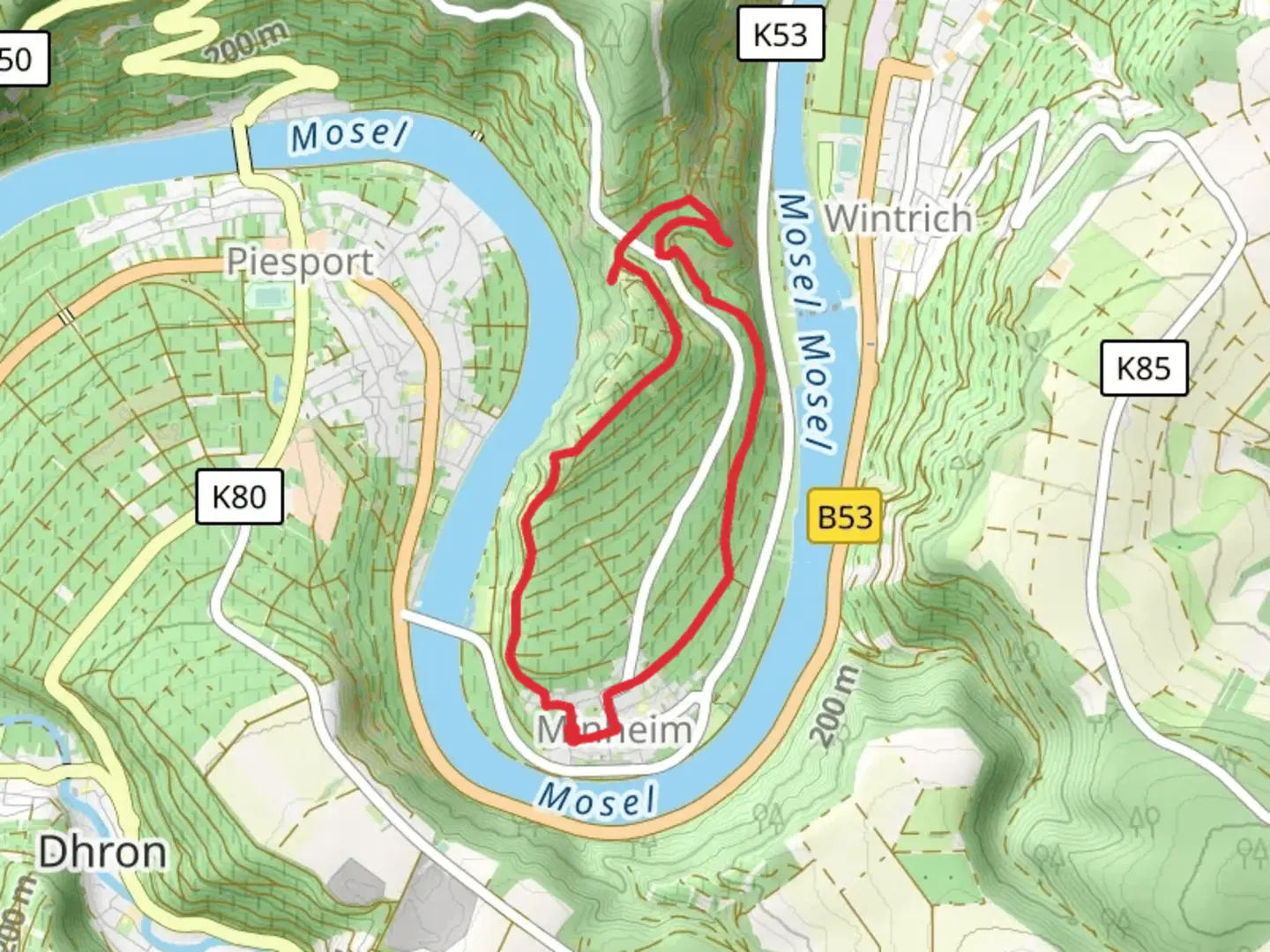 An image depicting the trail Sonneninsel Rundweg and its surrounding area.
