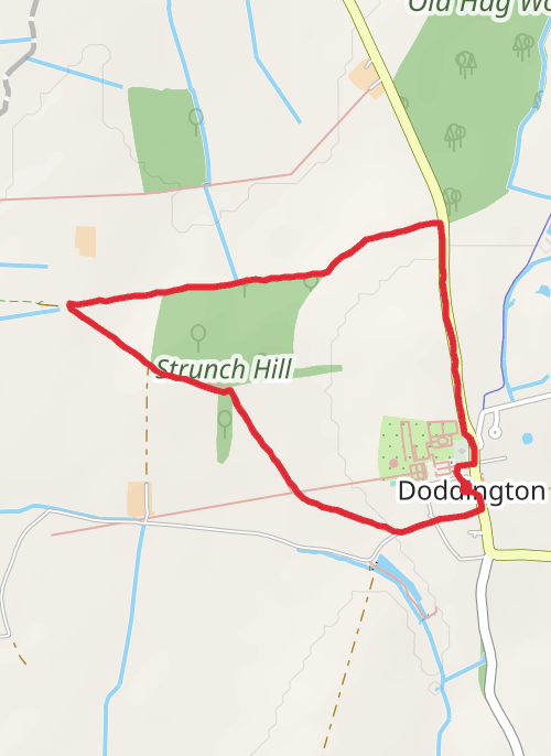 Hike on Doddington Hall Loop mobile static map