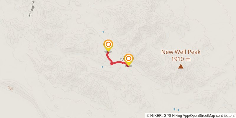 Continental Divide Trail - New Mexico alt 4 Map