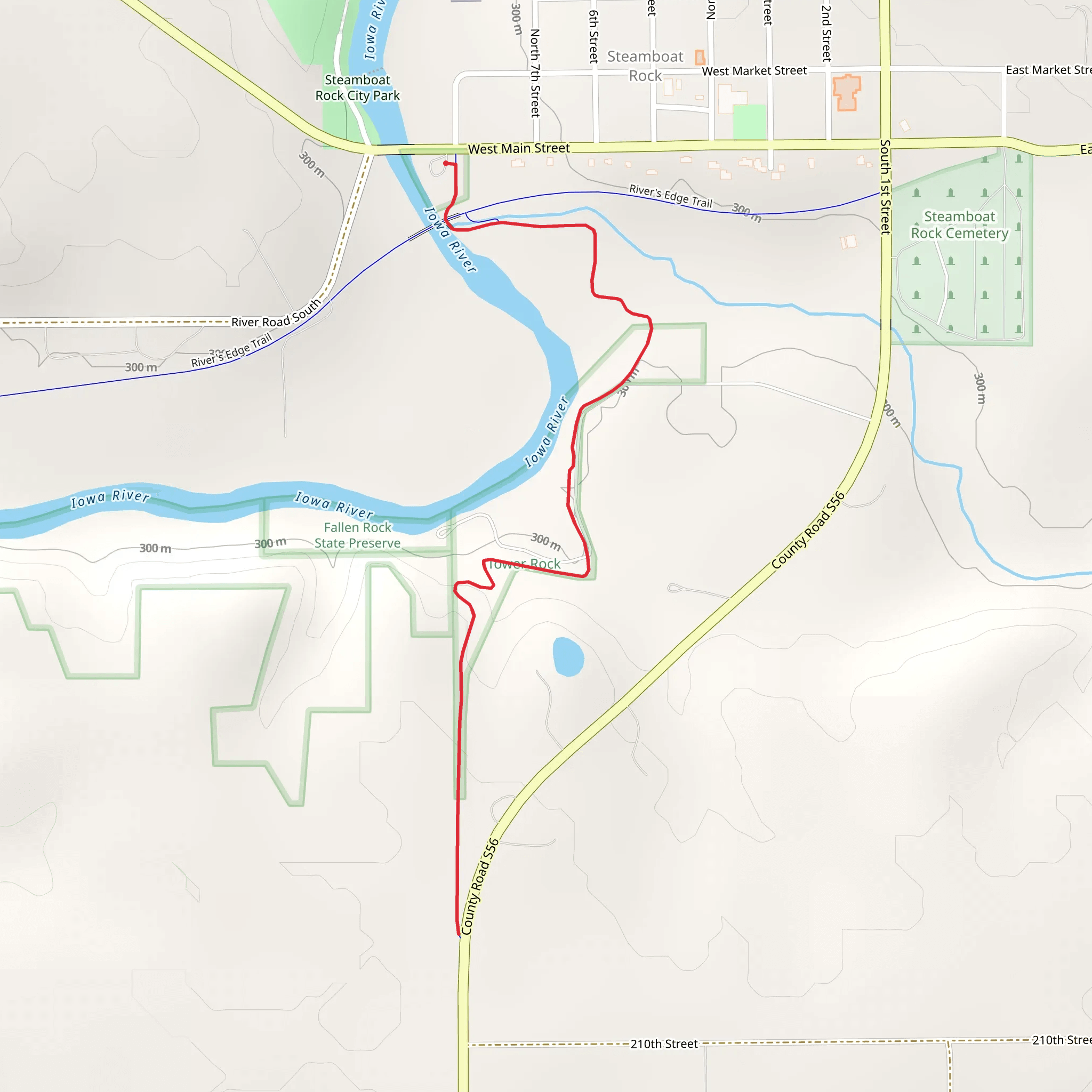 Hardin County Trail mobile static map