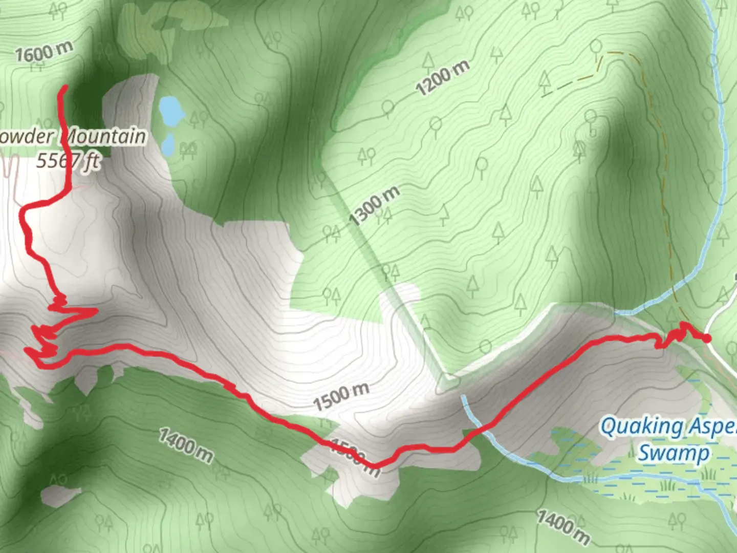 An image depicting the trail Lowder Mountain and Walker Creek Trail and its surrounding area.
