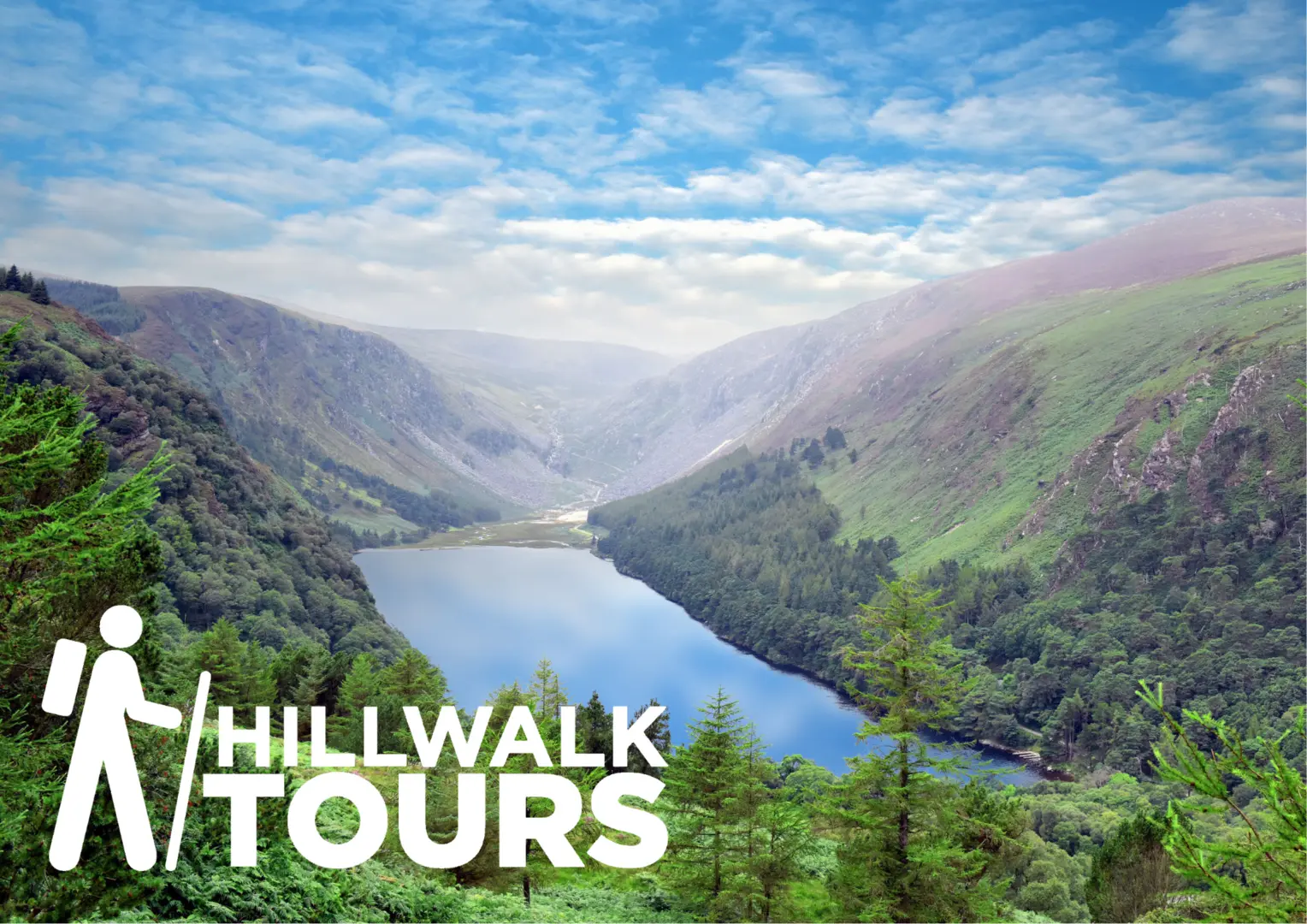 An image depicting the trail Heart of Wicklow 6-Day Gentle Tour (Hillwalk Tours) and its surrounding area.