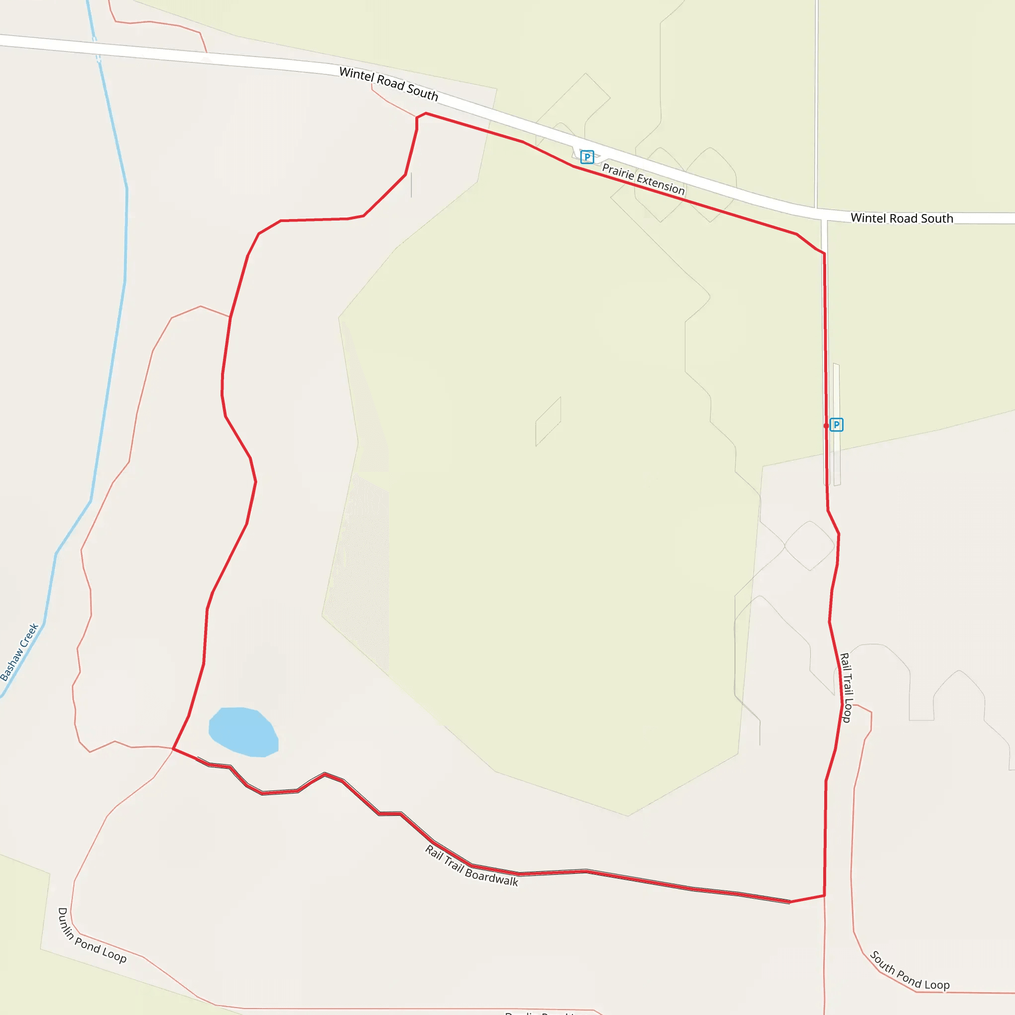 Rail Trail Boardwalk Loop mobile static map