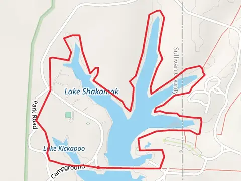 Shakamak and Kickapoo Lake Loop