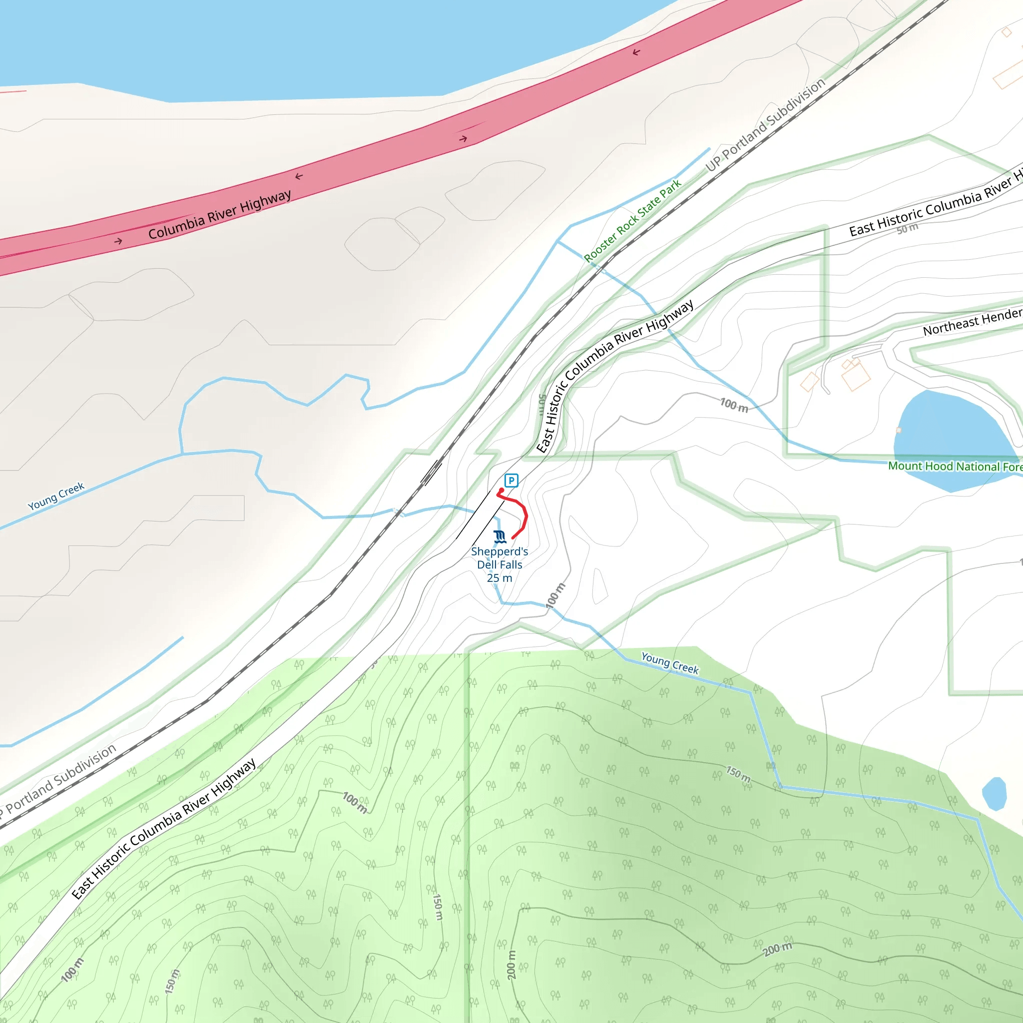 Young Creek mobile static map