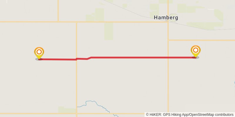 North Country Trail - North Dakota stage 11 Map