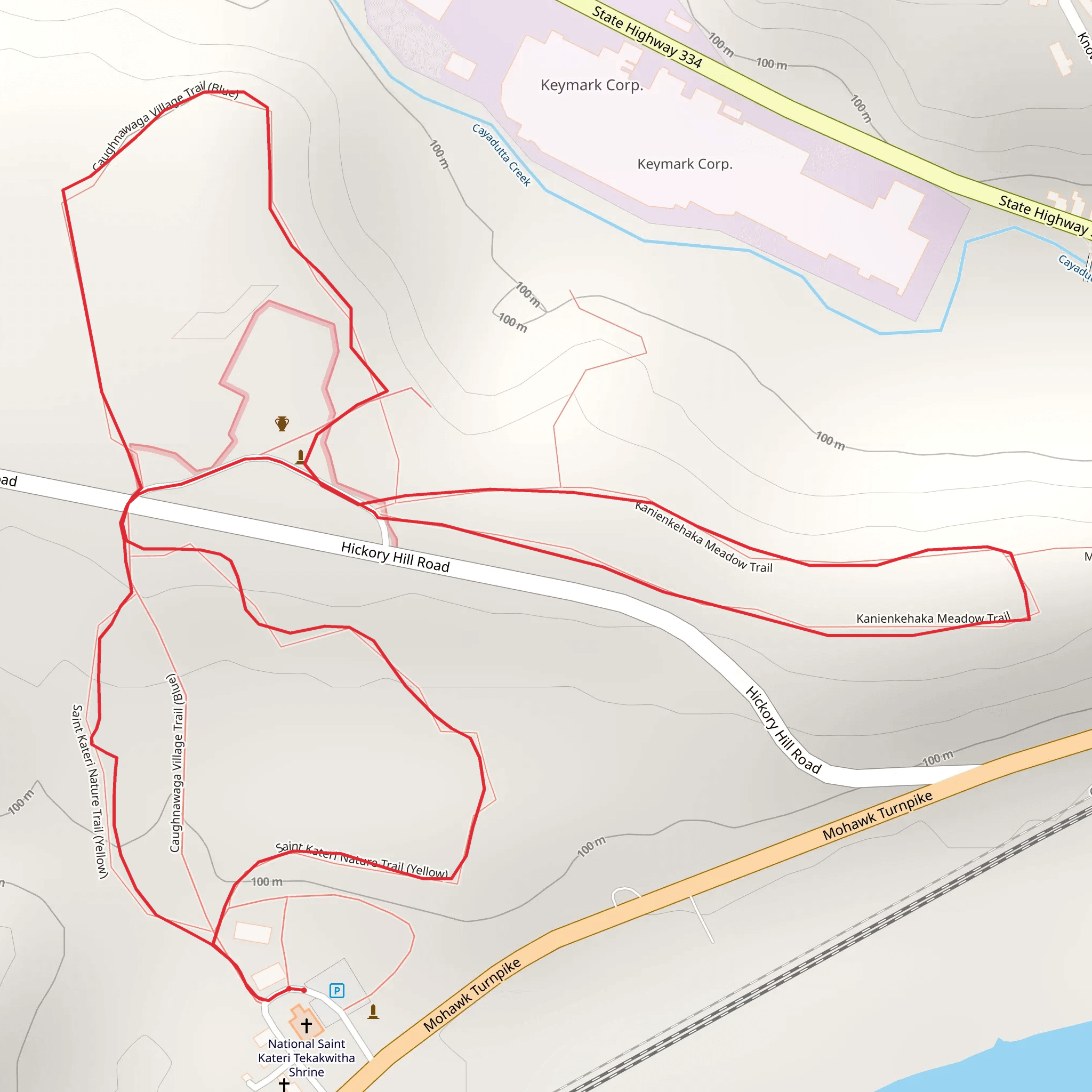 Cayadutta Creek from Mohawk Turnpike mobile static map