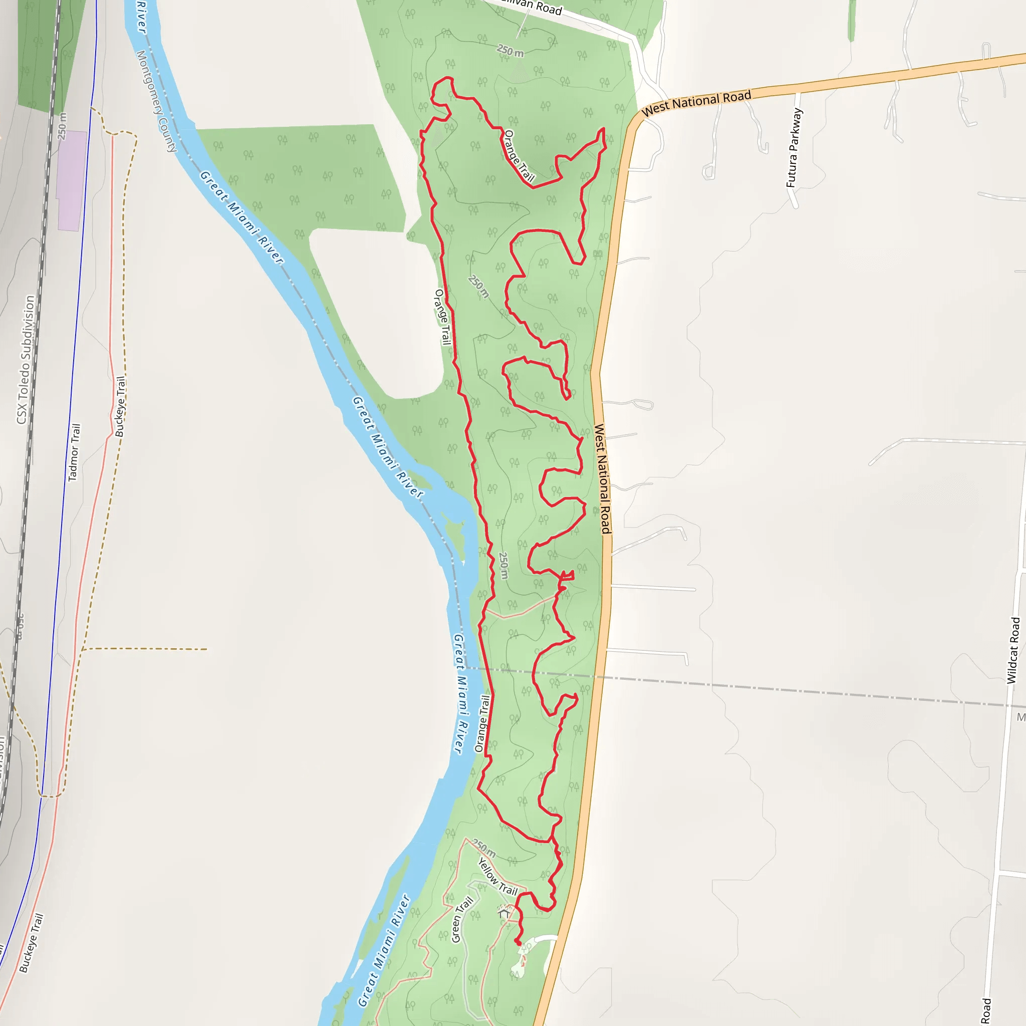 Orange Trail Loop mobile static map