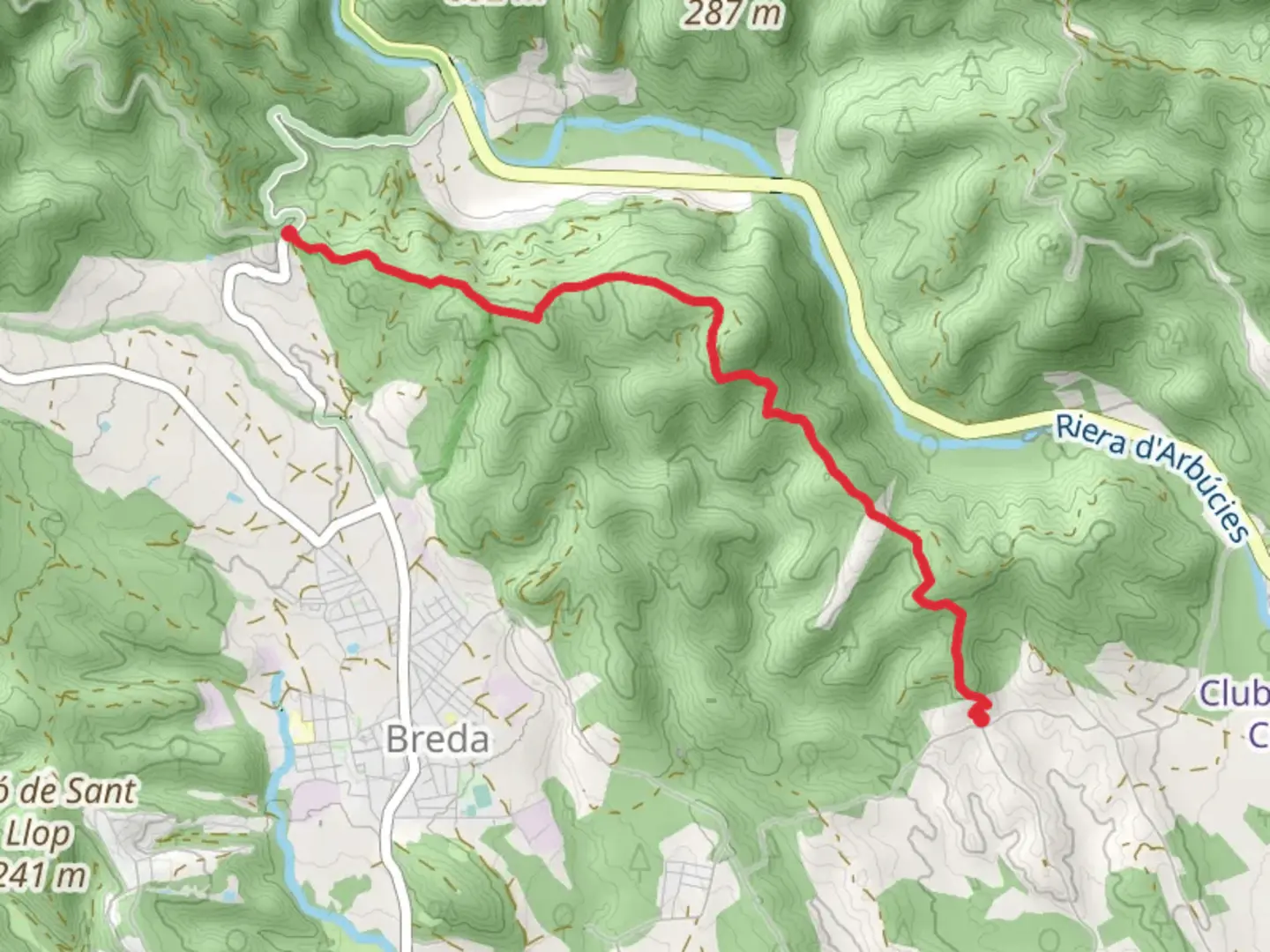 An image depicting the trail Gaserans - Coll de n'Orri SL C 88 and its surrounding area.