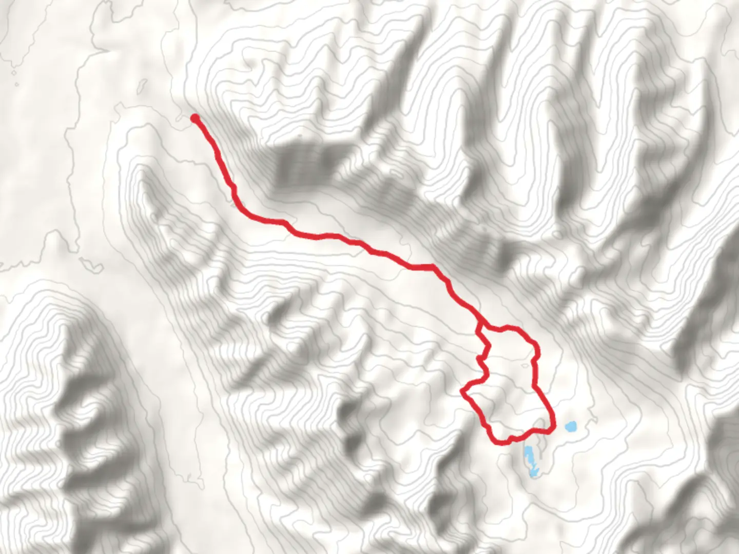An image depicting the trail Long Lake Creek Canyon Camping Loop and its surrounding area.