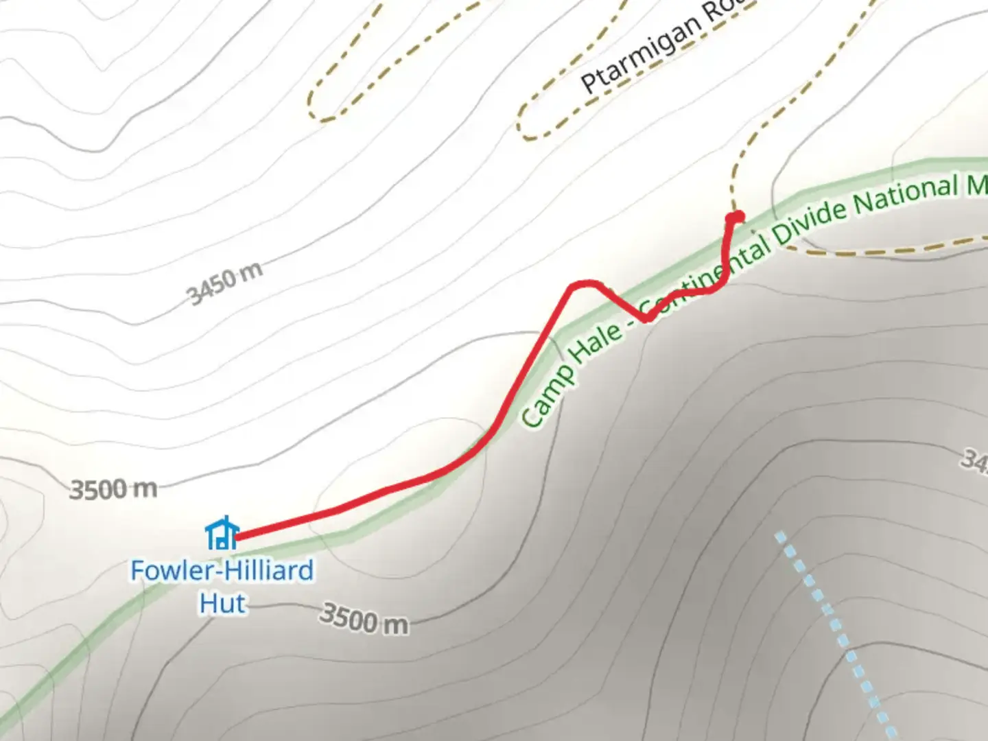 An image depicting the trail Fowler Hilliard Hut Trail and its surrounding area.