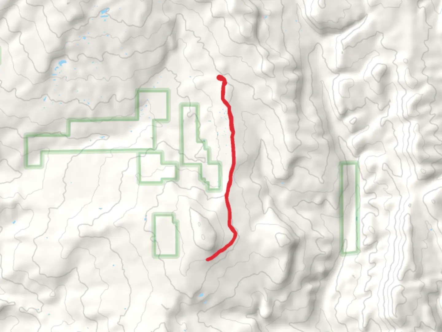 An image depicting the trail Continental Divide Trail - County Road 280 and its surrounding area.
