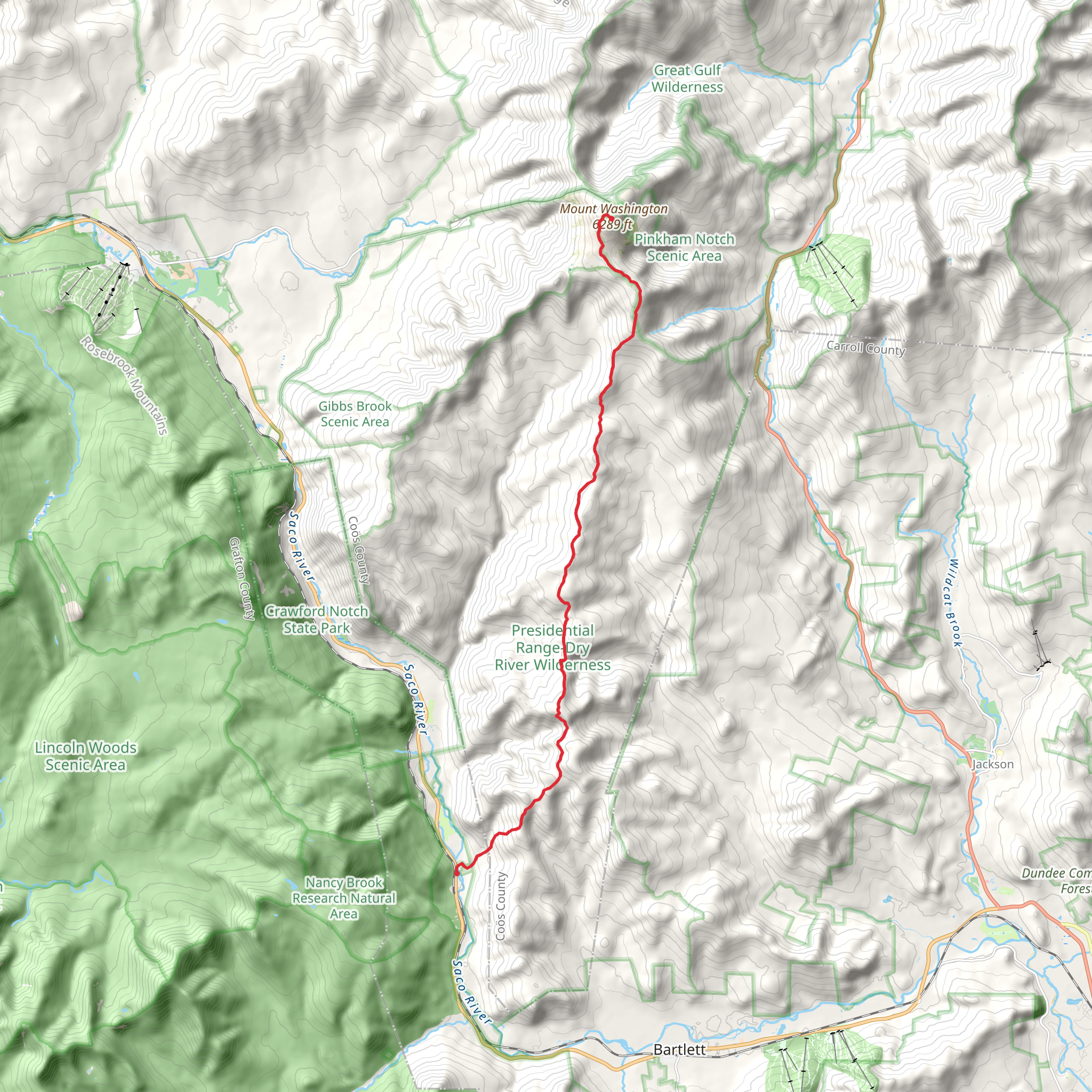 Mount Isolation via Davis Path mobile static map