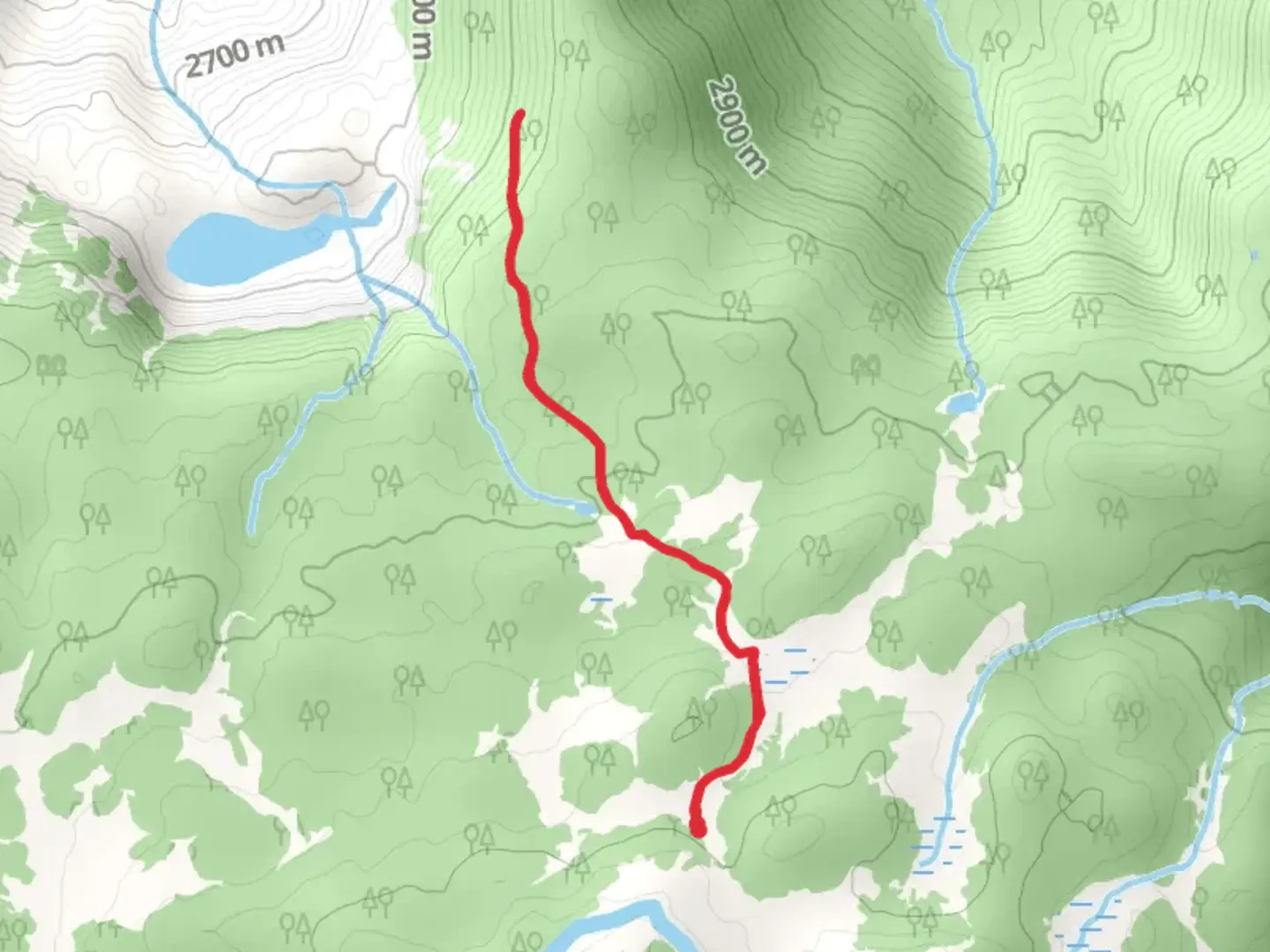 An image depicting the trail West Salt Creek Trail and its surrounding area.