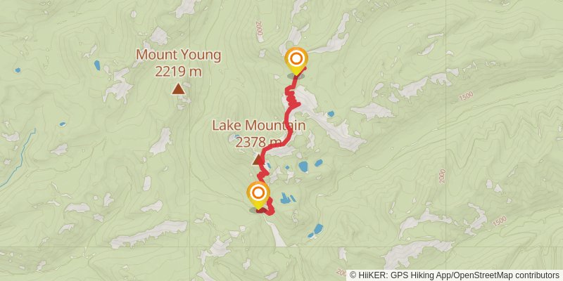 Nasukoin Mountain Trail stage 2 Map