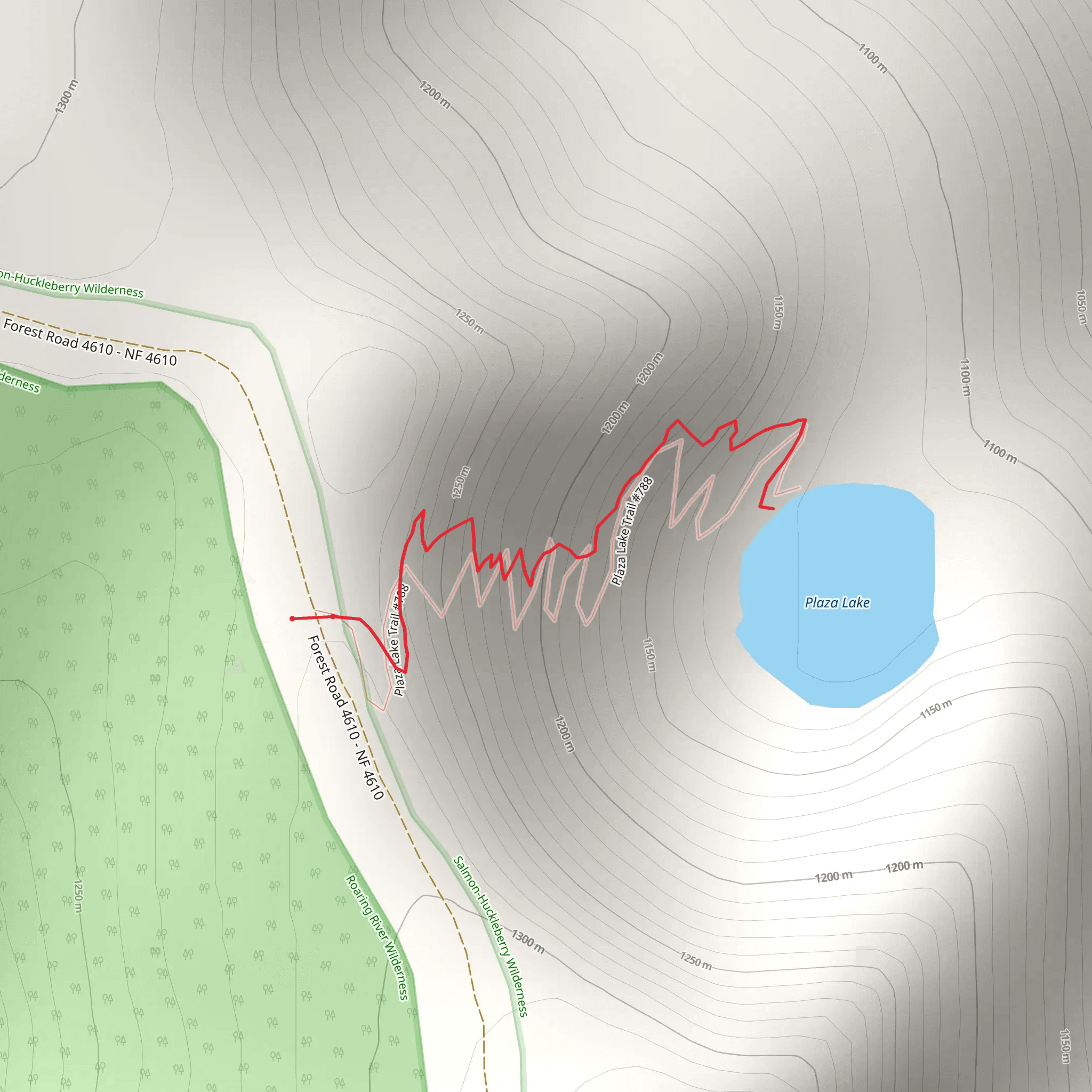 Plaza Lake Trail mobile static map
