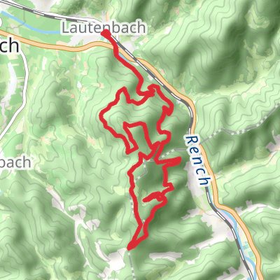 Lautenbach and Kleiner Schartenkopf Loop mobile static map