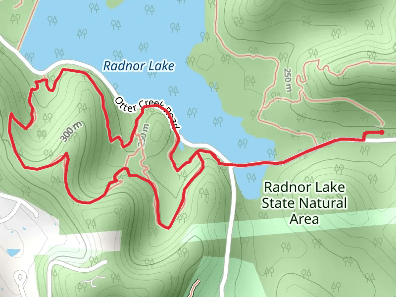 Radnor Lake - South Cove Loop Trail from Otter Creek Road