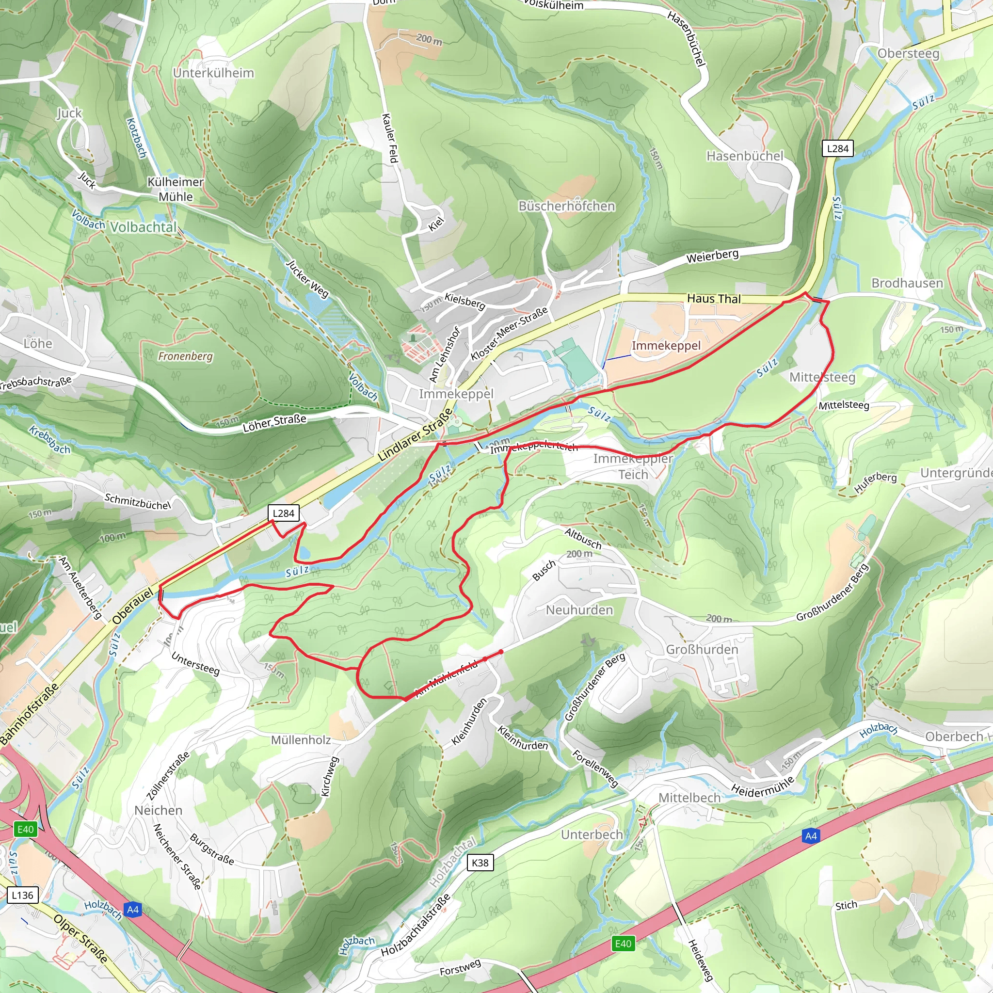 Immekeppler Teich Loop mobile static map