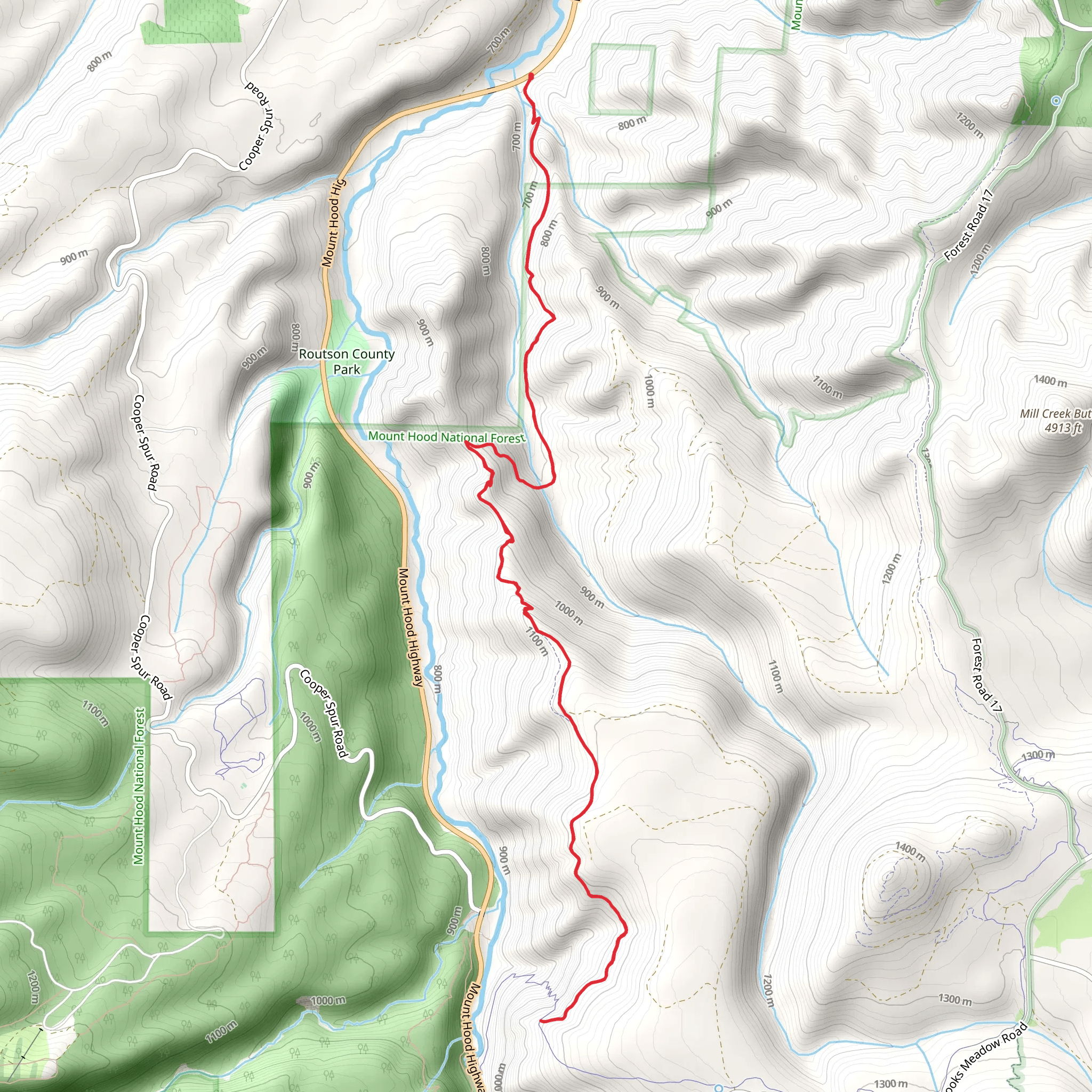 Dog River Trail mobile static map