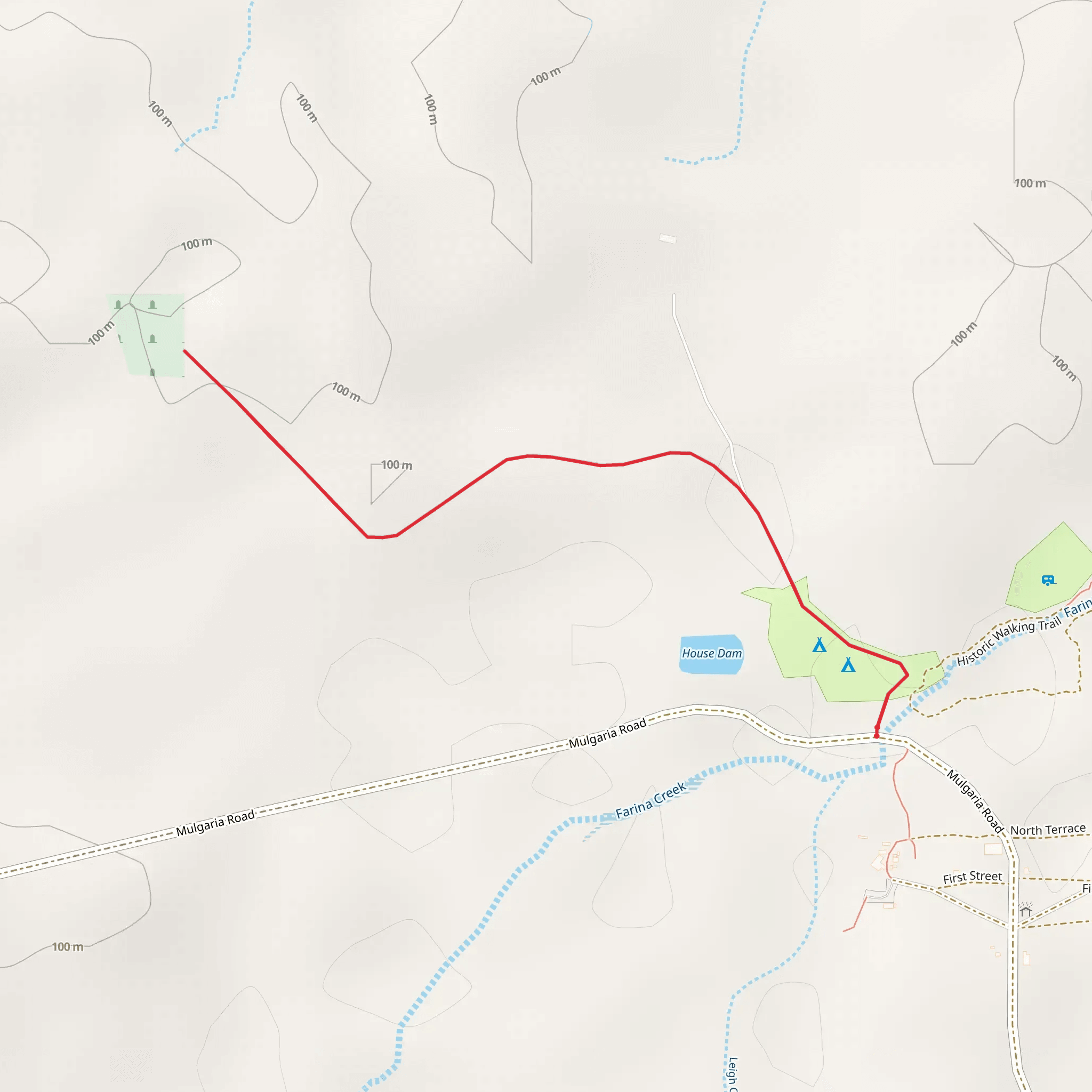 Farina Cemetery Walk mobile static map