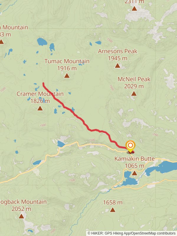 Shellrock Lake Trail mobile static map