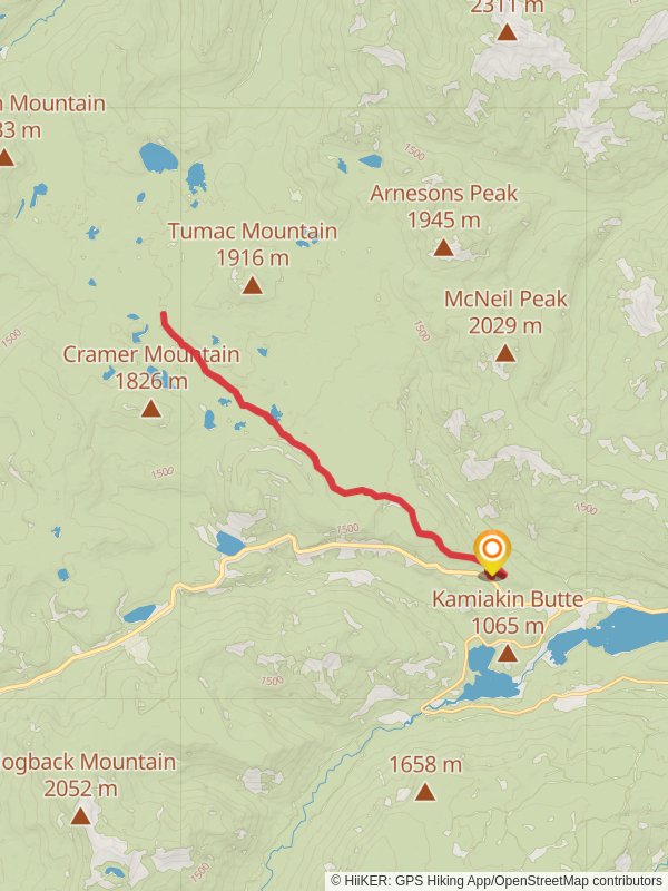 Shellrock Lake Trail mobile static map