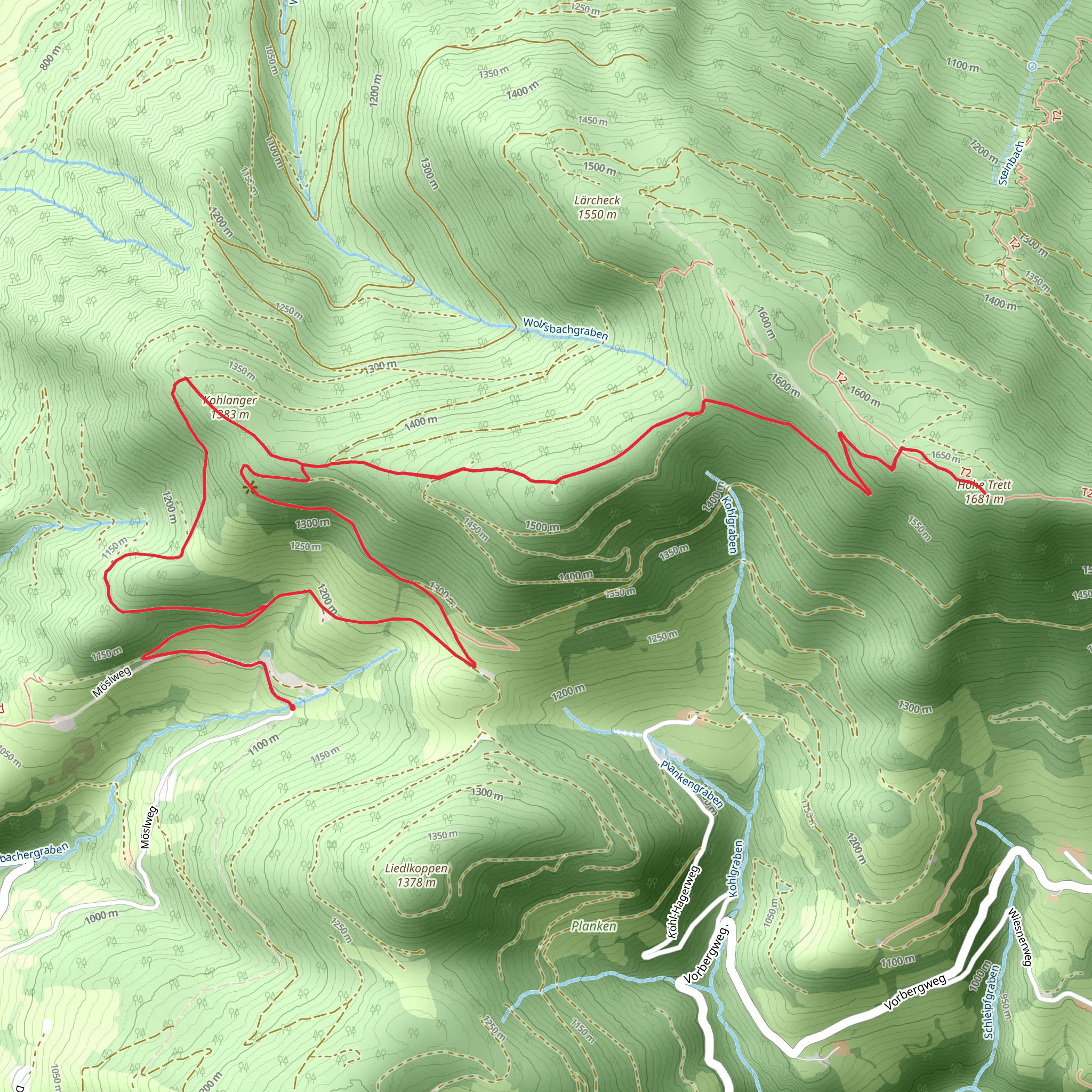 Hohe Trett mobile static map