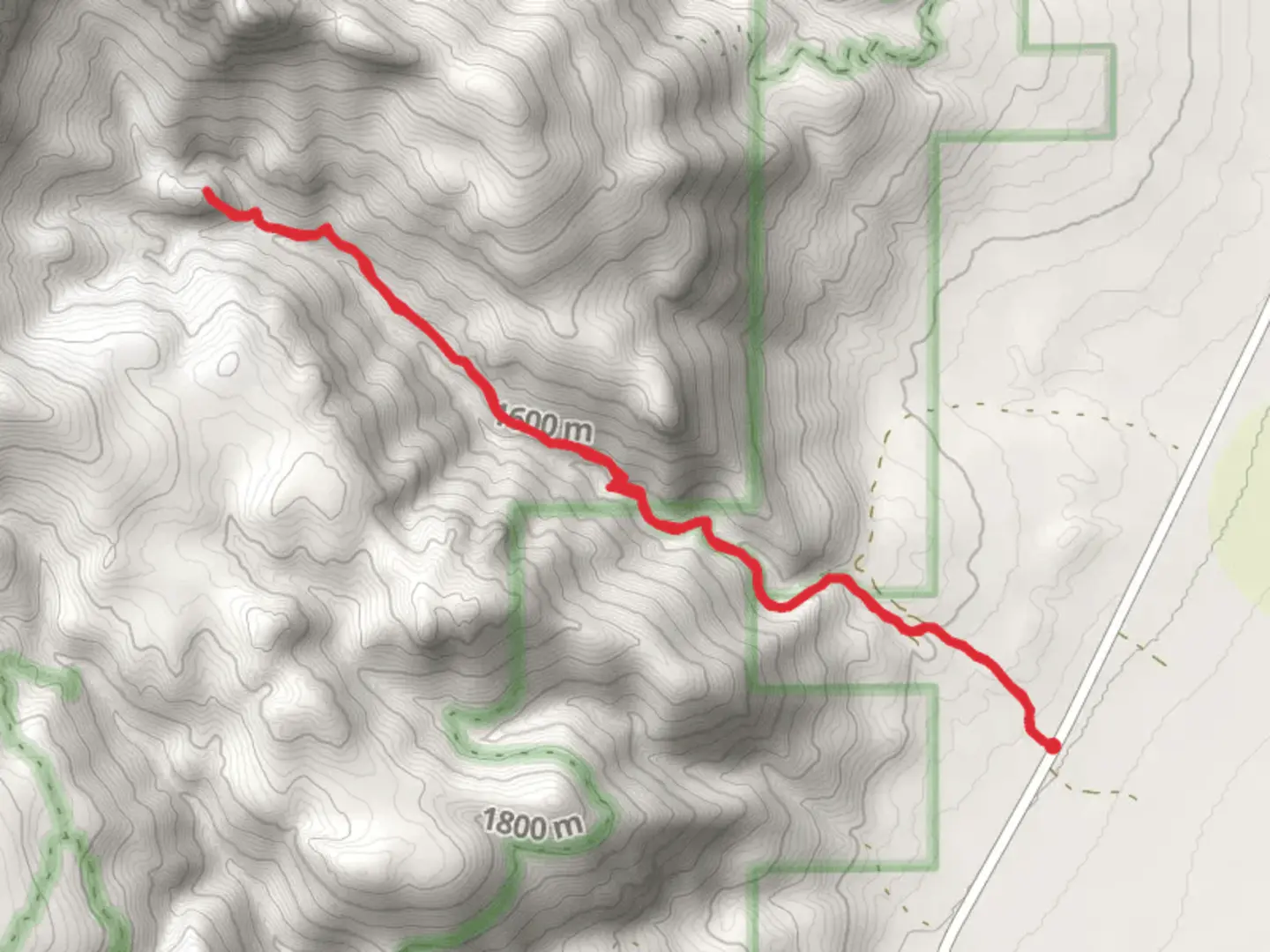 An image depicting the trail Pike Creek and its surrounding area.