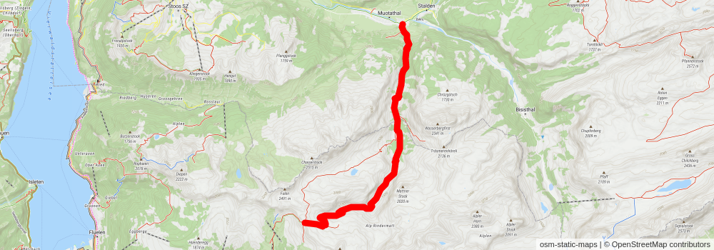 With perseverance to Chinzig Chulm stage 2 Map
