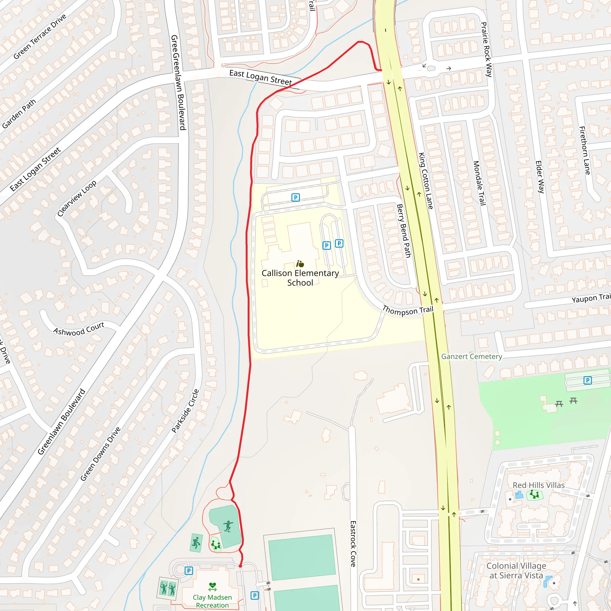 Shaylah Dame Skate Park Walk mobile static map
