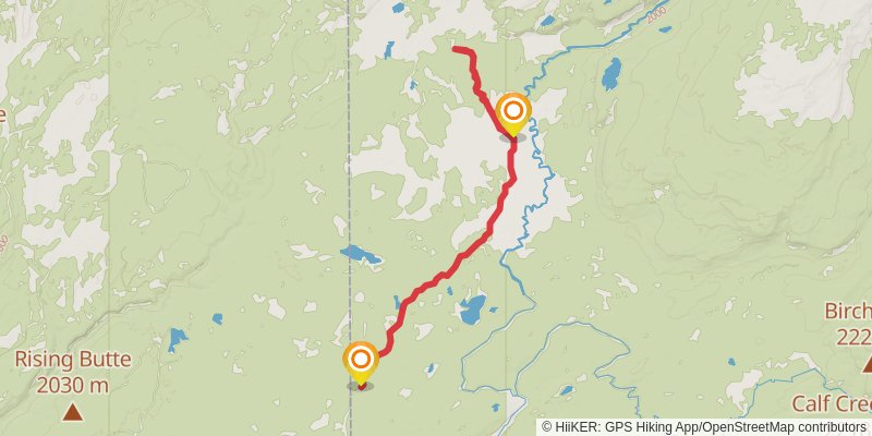 Bechler Meadows Cutoff Trail via Boundary Creek Trail stage 2 Map
