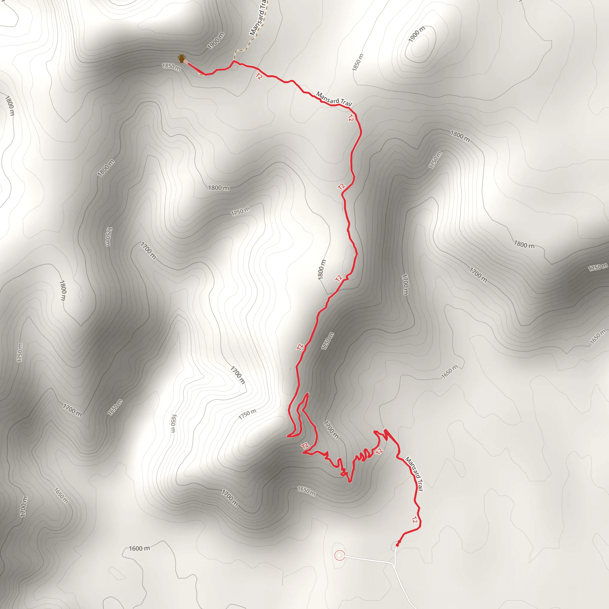 Mansard Trail mobile static map