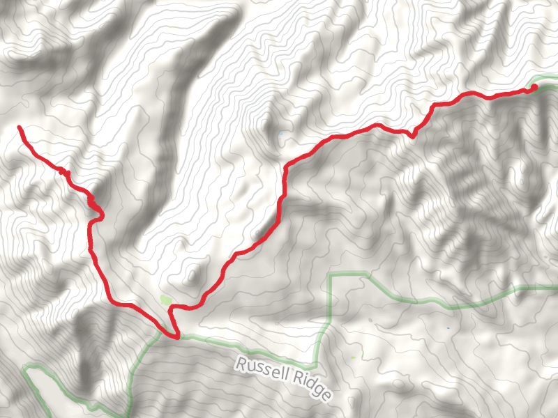 Ironstone Mountain Trail mobile static map