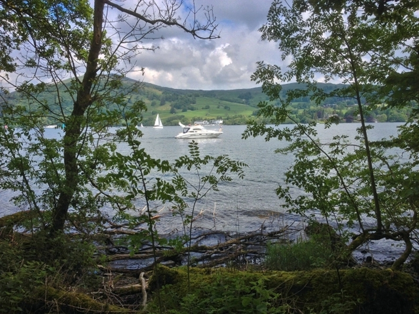 An image depicting the trail Red Nab to Wray Castle Walk via Windermere West Shore and its surrounding area.