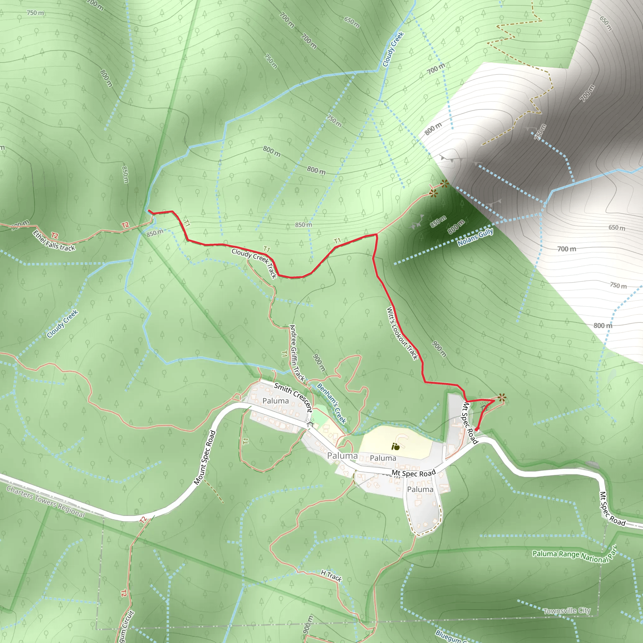 Cloudy Creek Walk mobile static map