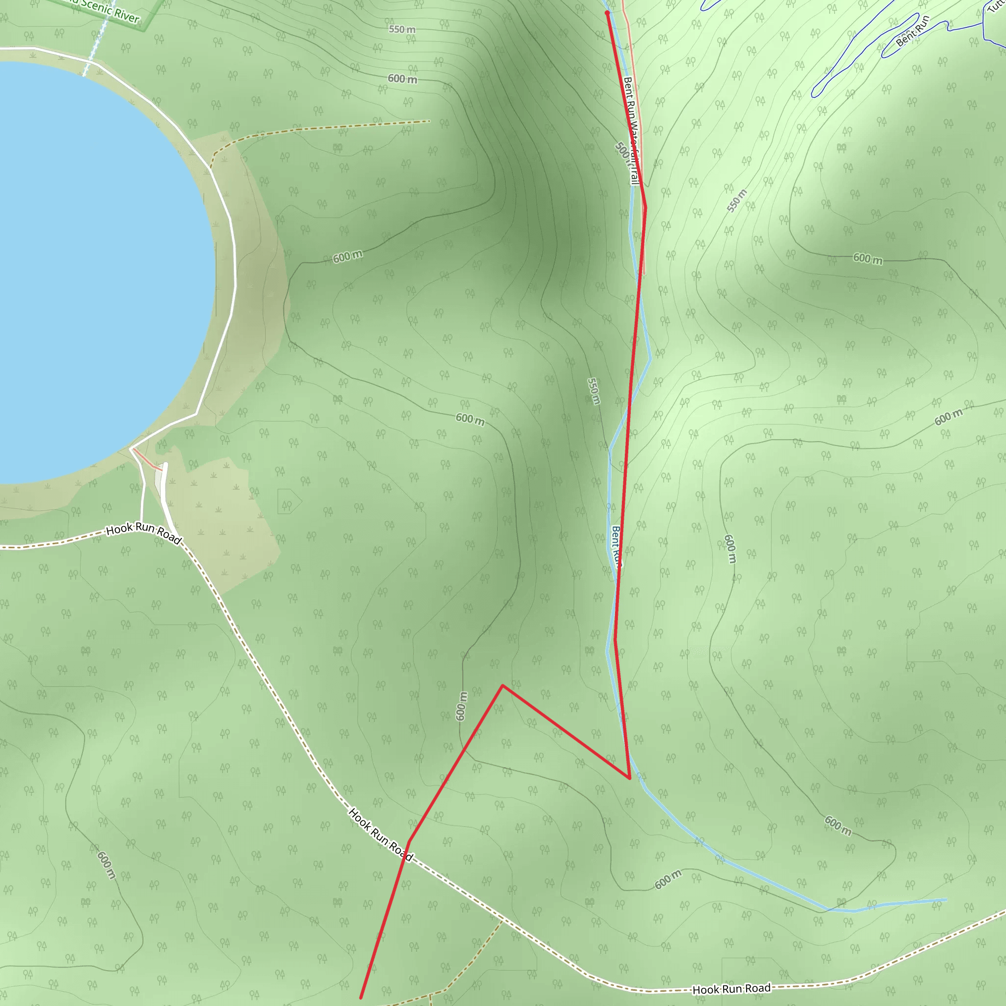 Bent Run mobile static map