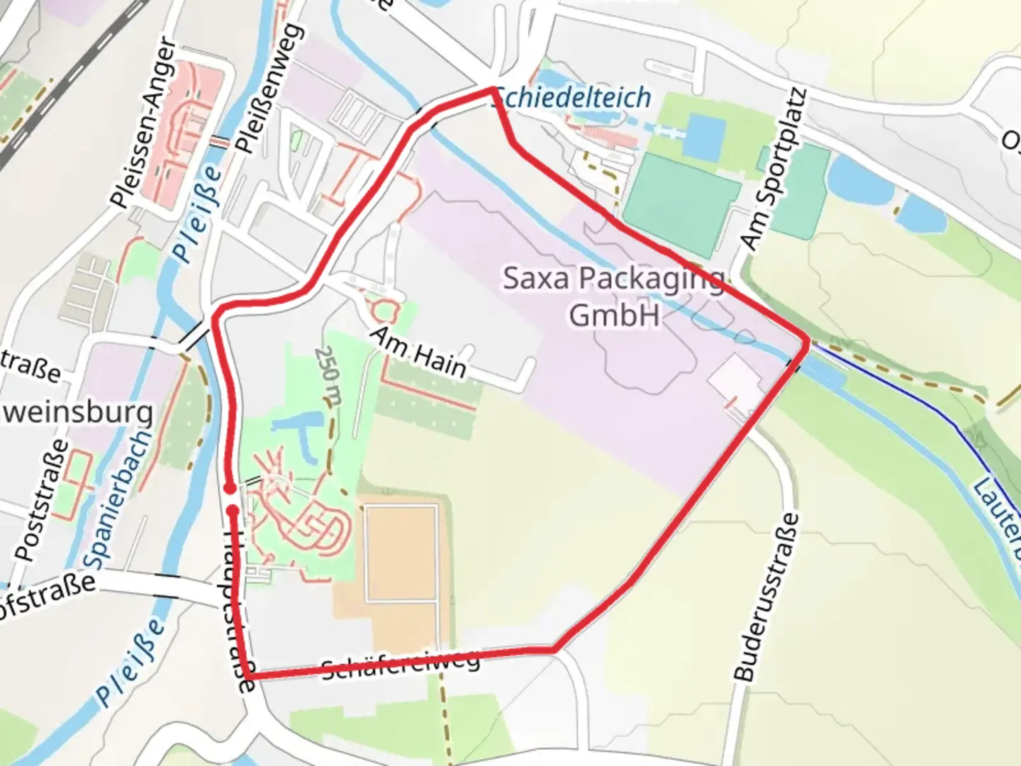 An image depicting the trail Neukirchen Loop and its surrounding area.