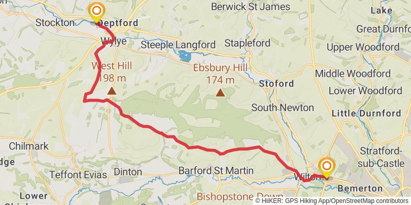 Coast to Coast - Southern England stage 7 Map