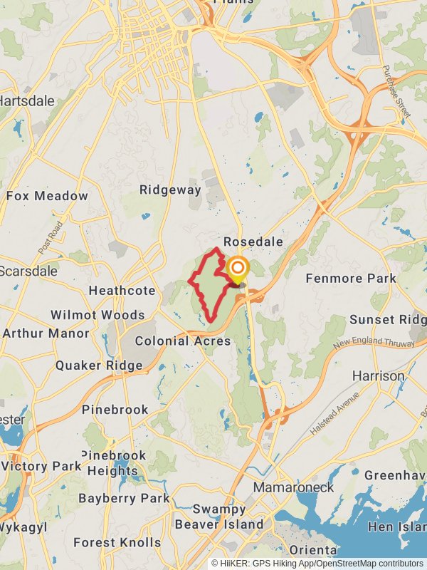 Saxon Woods Loop mobile static map