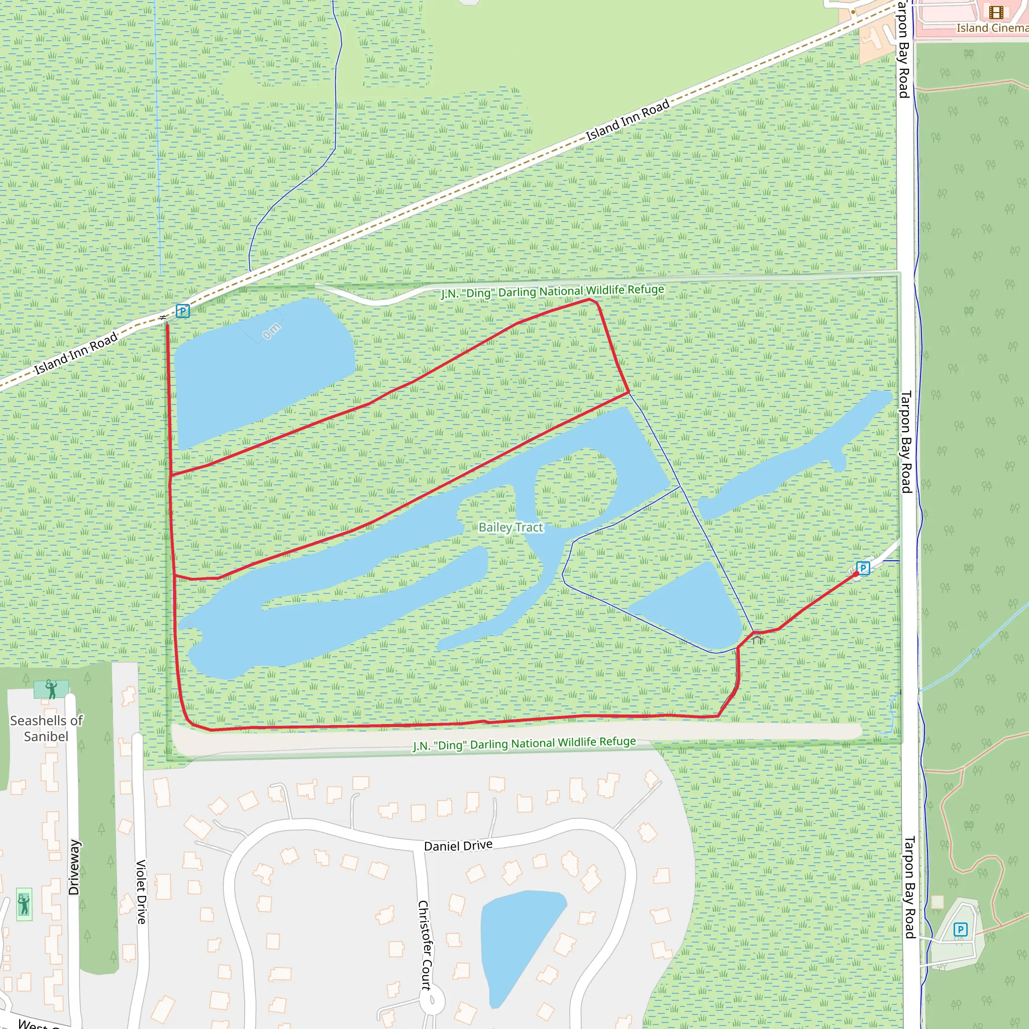 Tarpon Bay Road Loopc - West mobile static map